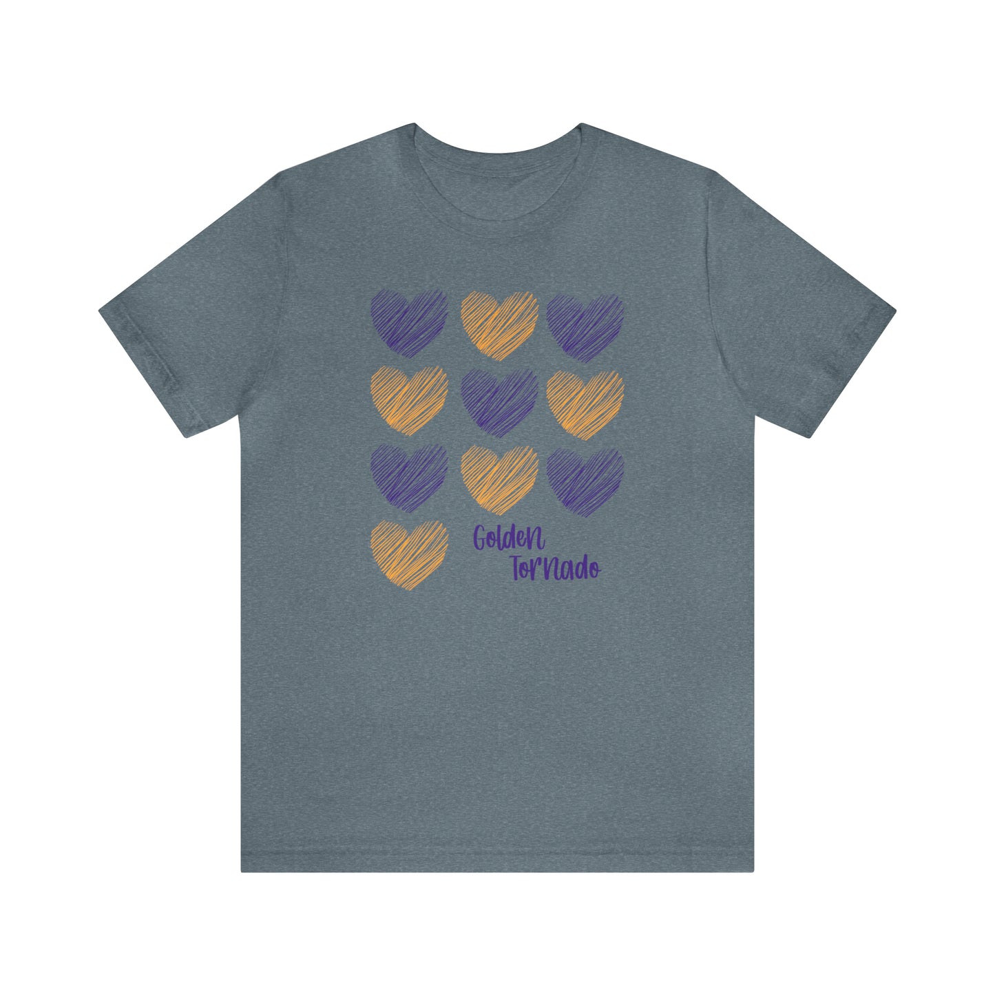 Golden Tornado Hearts - Bella Canvas Short Sleeve Tee