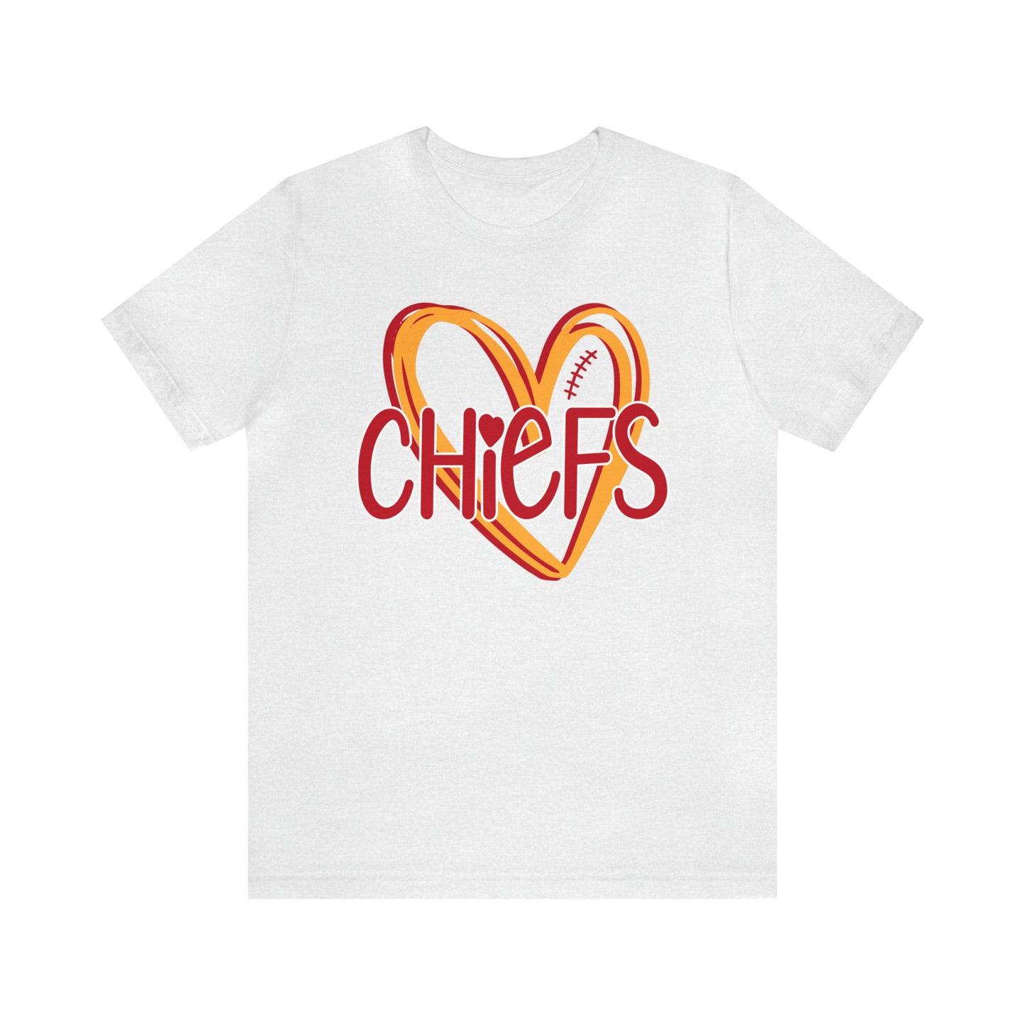 Chiefs Heart - Bella Canvas Short Sleeve Tee