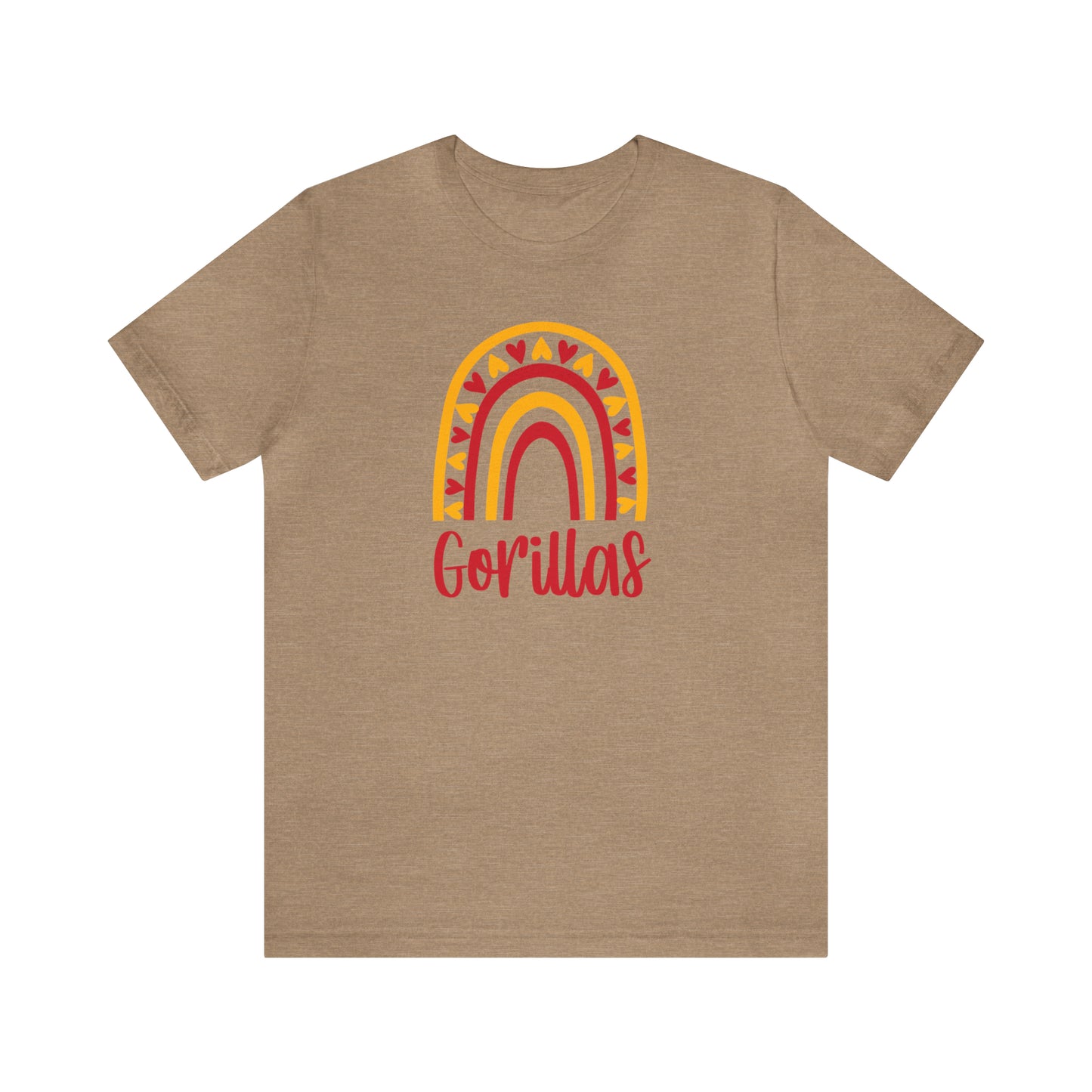 Gorillas Rainbow - Bella Canvas Short Sleeve Tee