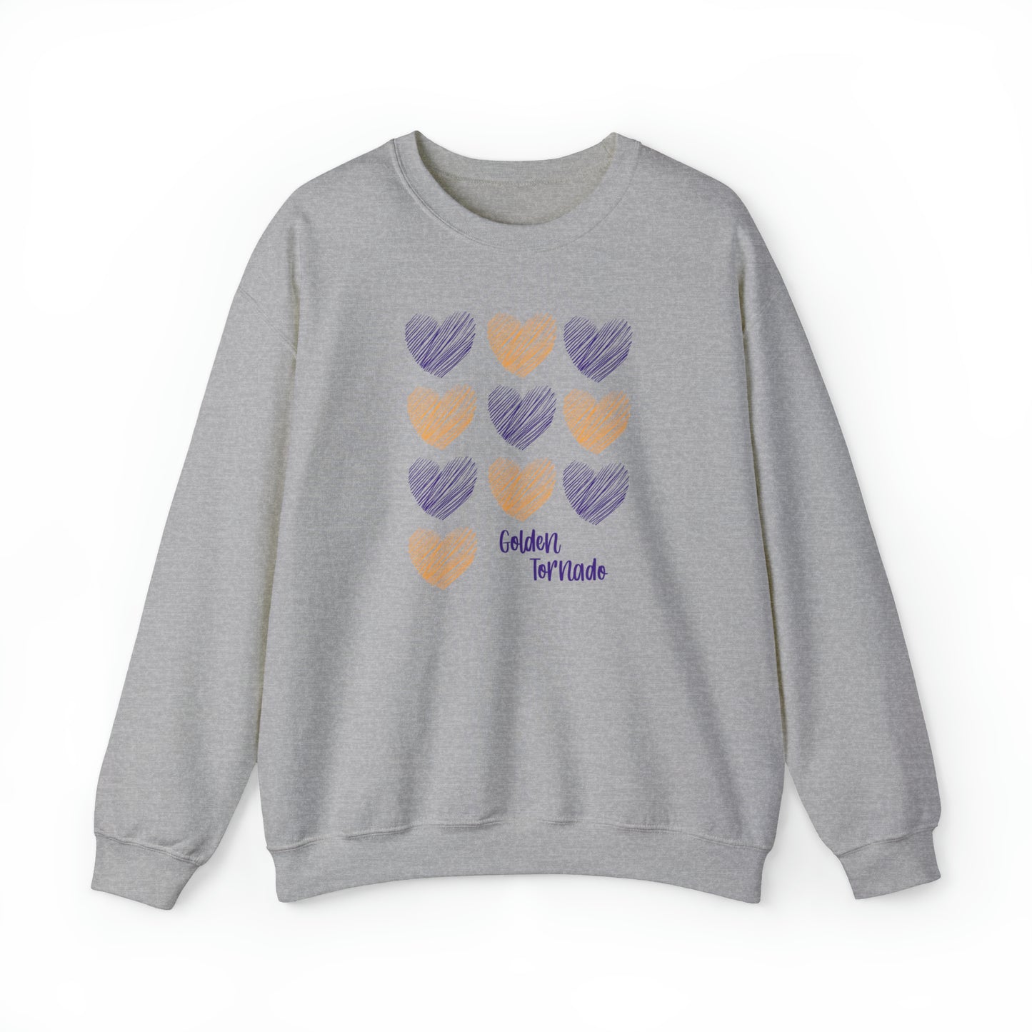 Golden Tornado Hearts - Crewneck Sweatshirt