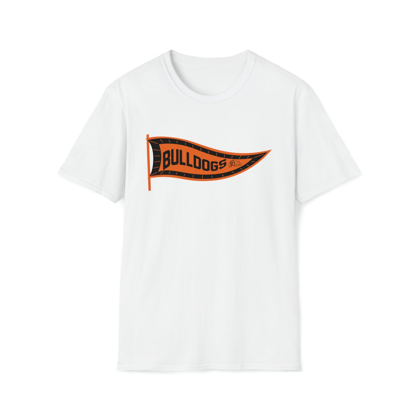 Bulldog Pennant - Softstyle T-Shirt