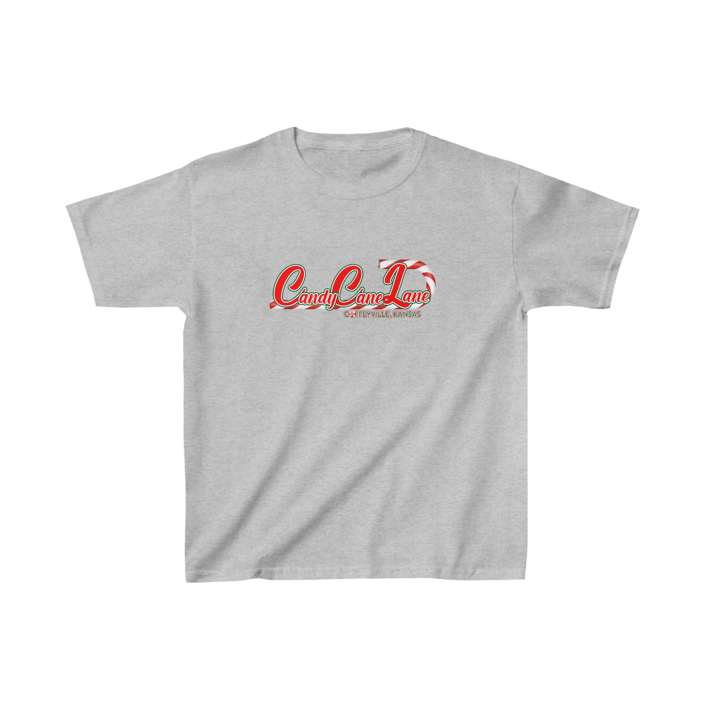 Candy Cane Lane 1 - Kids Heavy Cotton™ Tee