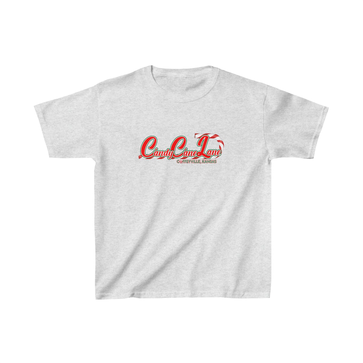 Candy Cane Lane 1 - Kids Heavy Cotton™ Tee
