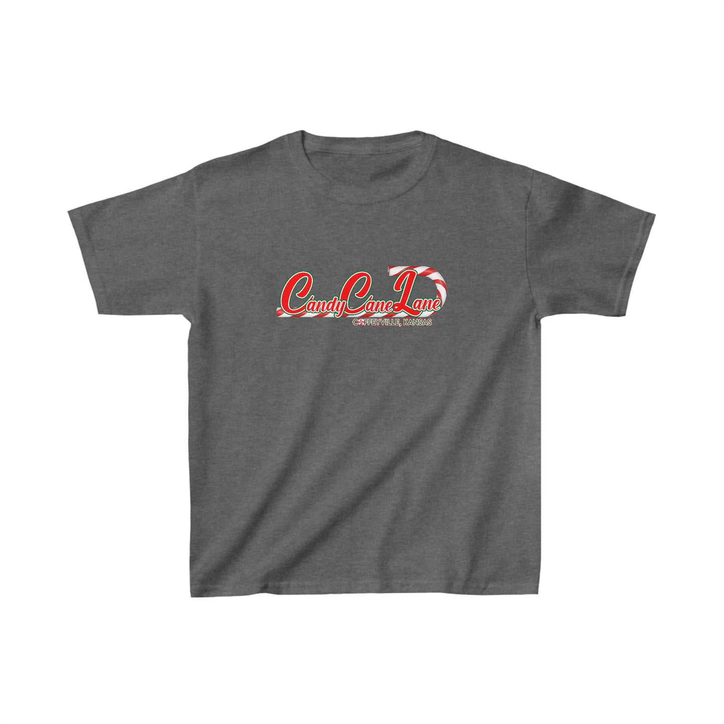 Candy Cane Lane 1 - Kids Heavy Cotton™ Tee