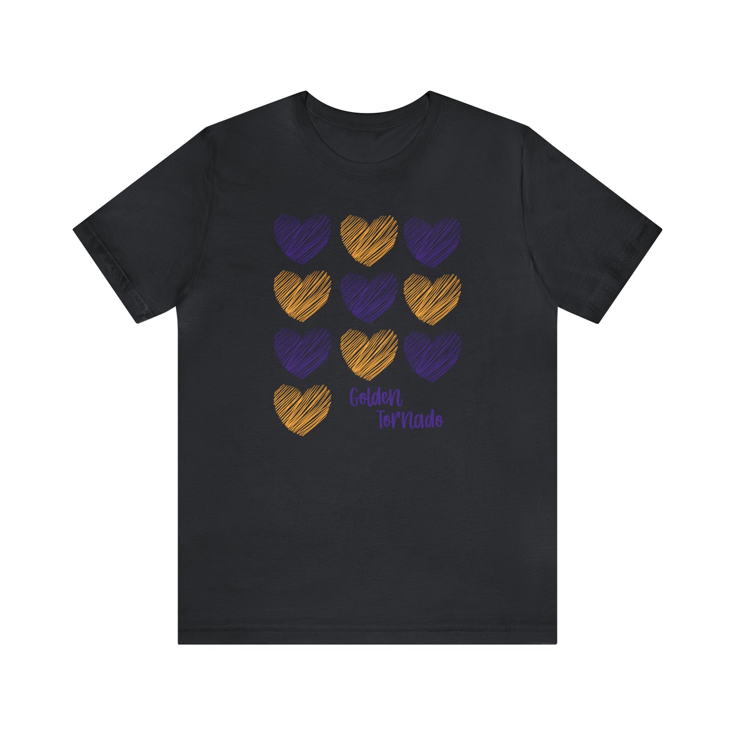 Golden Tornado Hearts - Bella Canvas Short Sleeve Tee