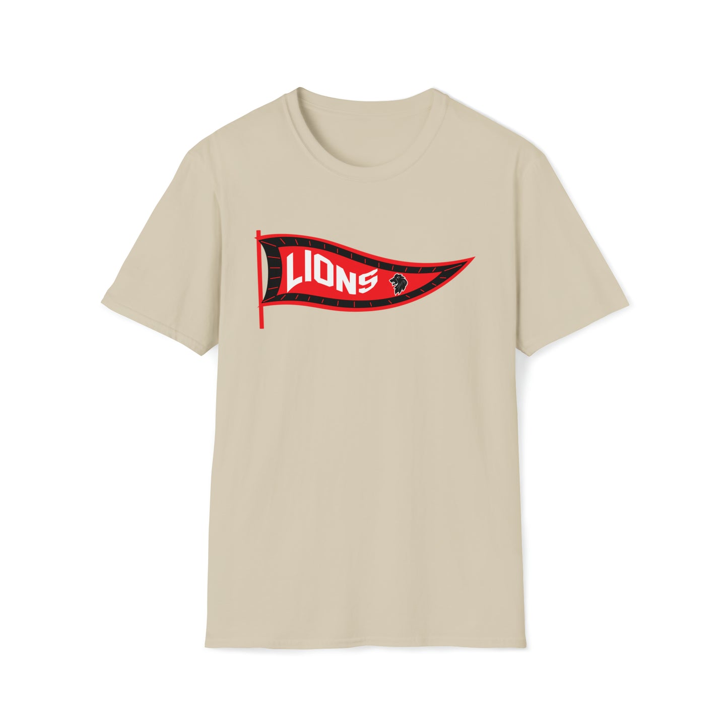 Lion Pennant - Softstyle T-Shirt
