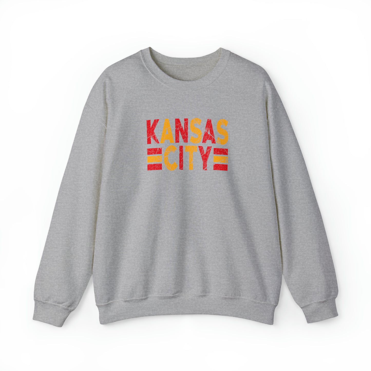 Kansas City Distressed - Crewneck Sweatshirt