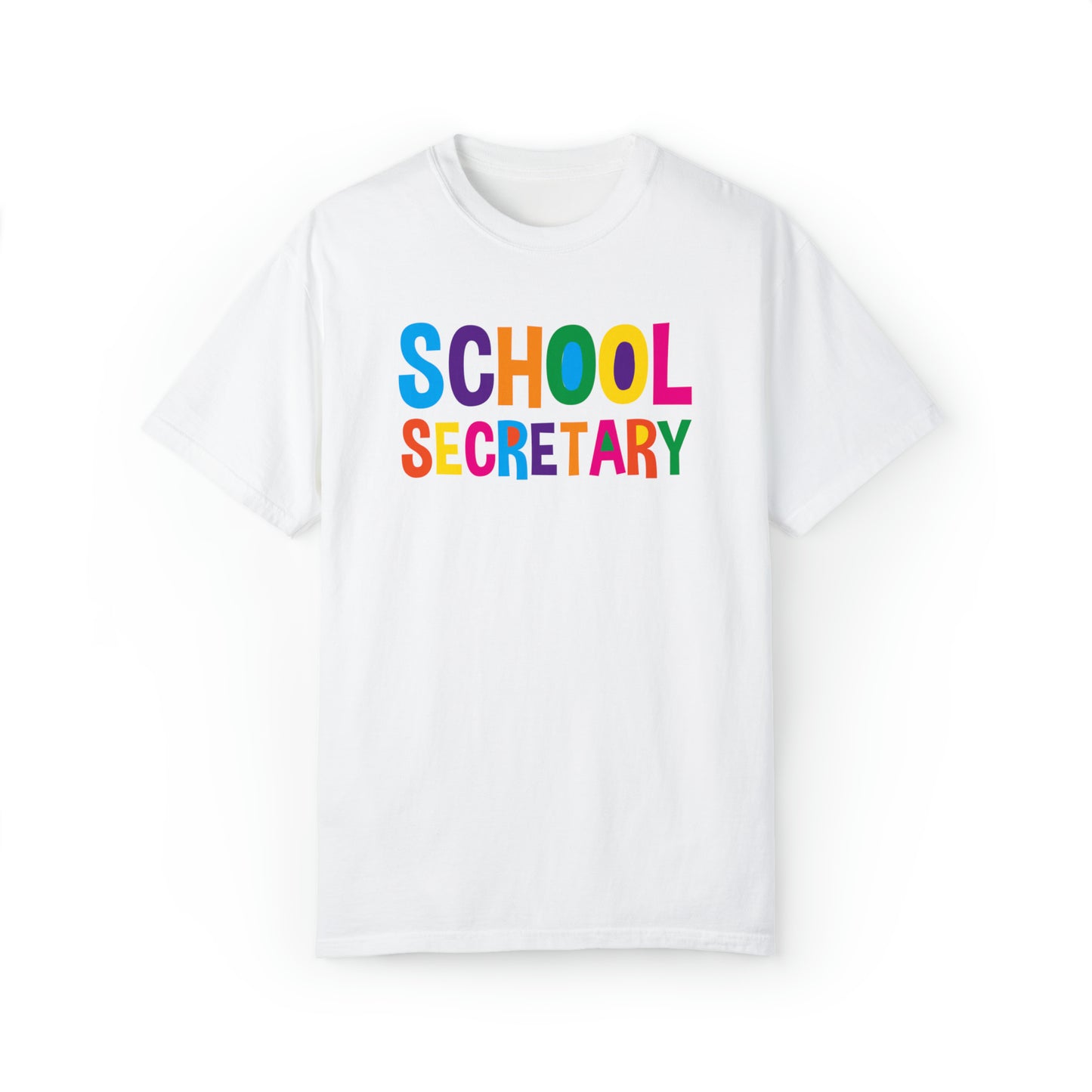 School Secretary - Comfort Colors 1717 Unisex Garment-Dyed T-shirt