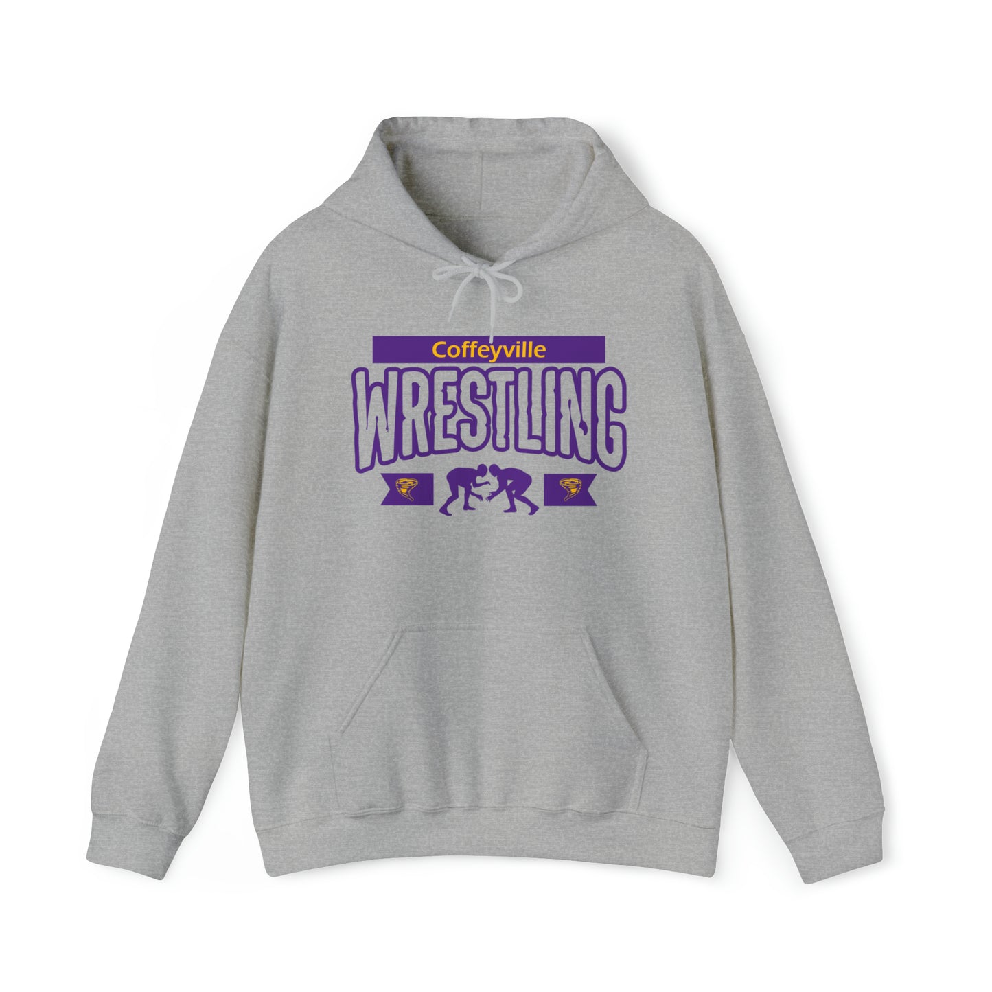 Coffeyville Wrestling Boys - Gildan Unisex Heavy Blend™ Hooded Sweatshirt
