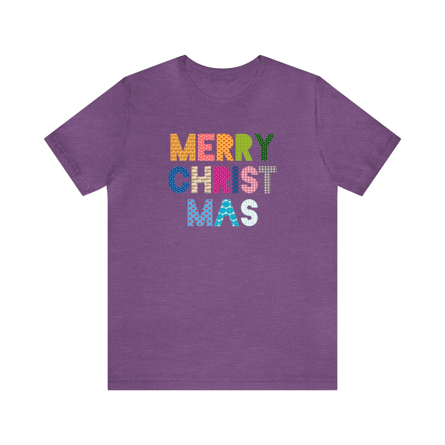 Merry Christmas Pattern - Bella + Canvas Unisex Jersey Short Sleeve Tee