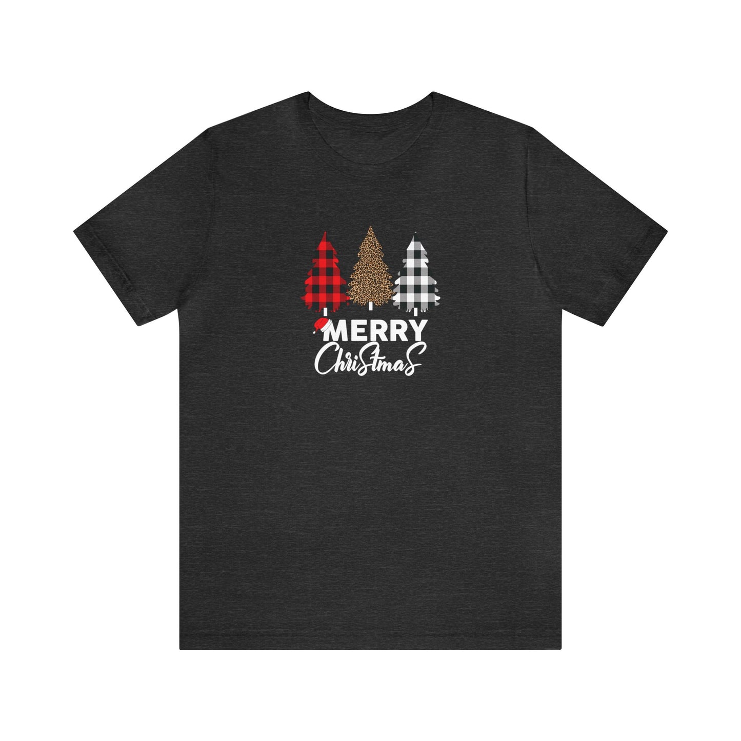 Merry Christmas Plaid - Bella + Canvas Unisex Jersey Short Sleeve Tee