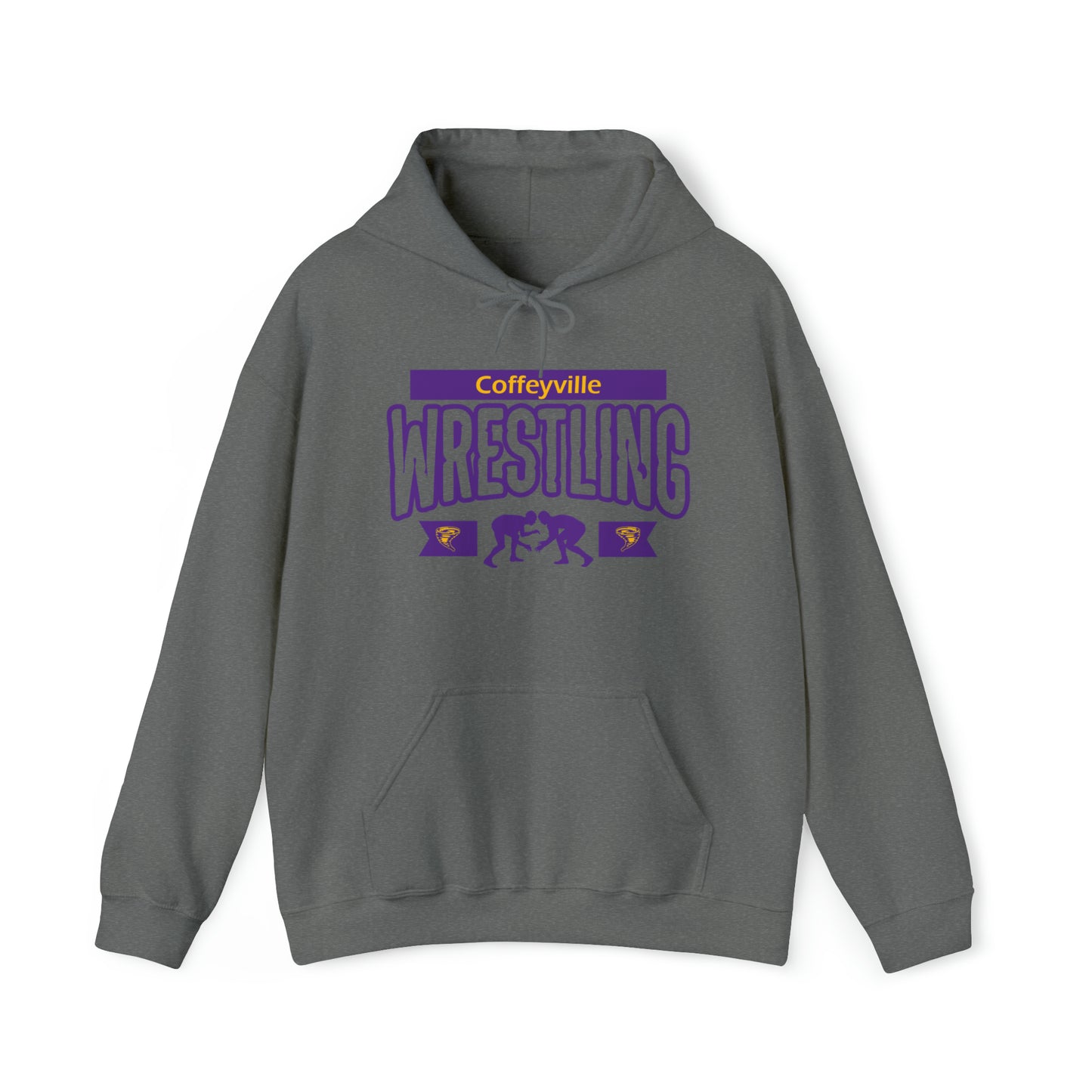 Coffeyville Wrestling Boys - Gildan Unisex Heavy Blend™ Hooded Sweatshirt