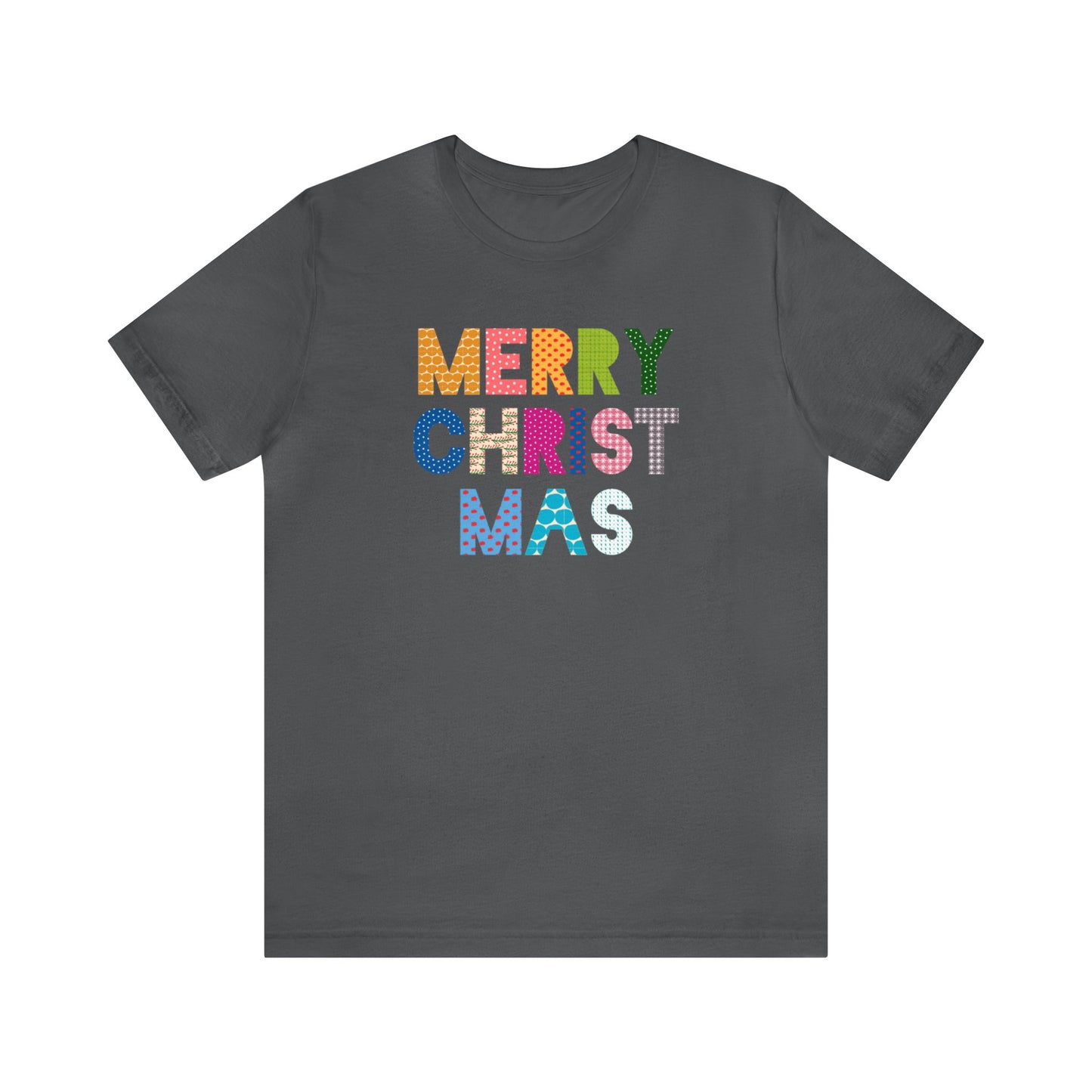 Merry Christmas Pattern - Bella + Canvas Unisex Jersey Short Sleeve Tee