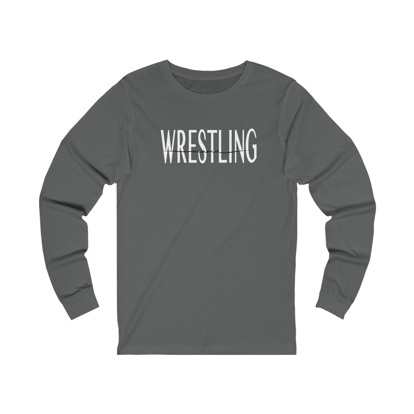 Wrestling mama - Bella + Canvas Unisex Jersey Long Sleeve Tee