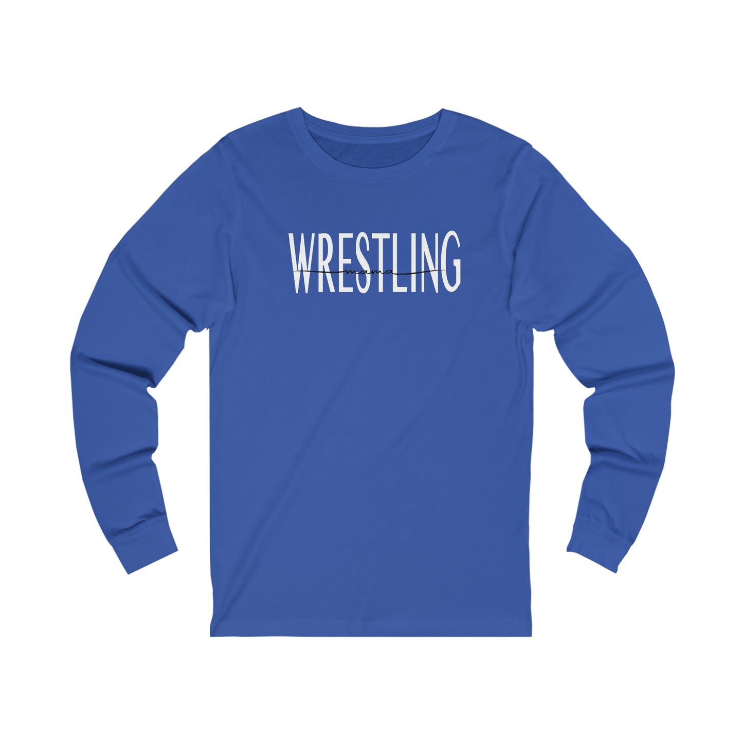Wrestling mama - Bella + Canvas Unisex Jersey Long Sleeve Tee