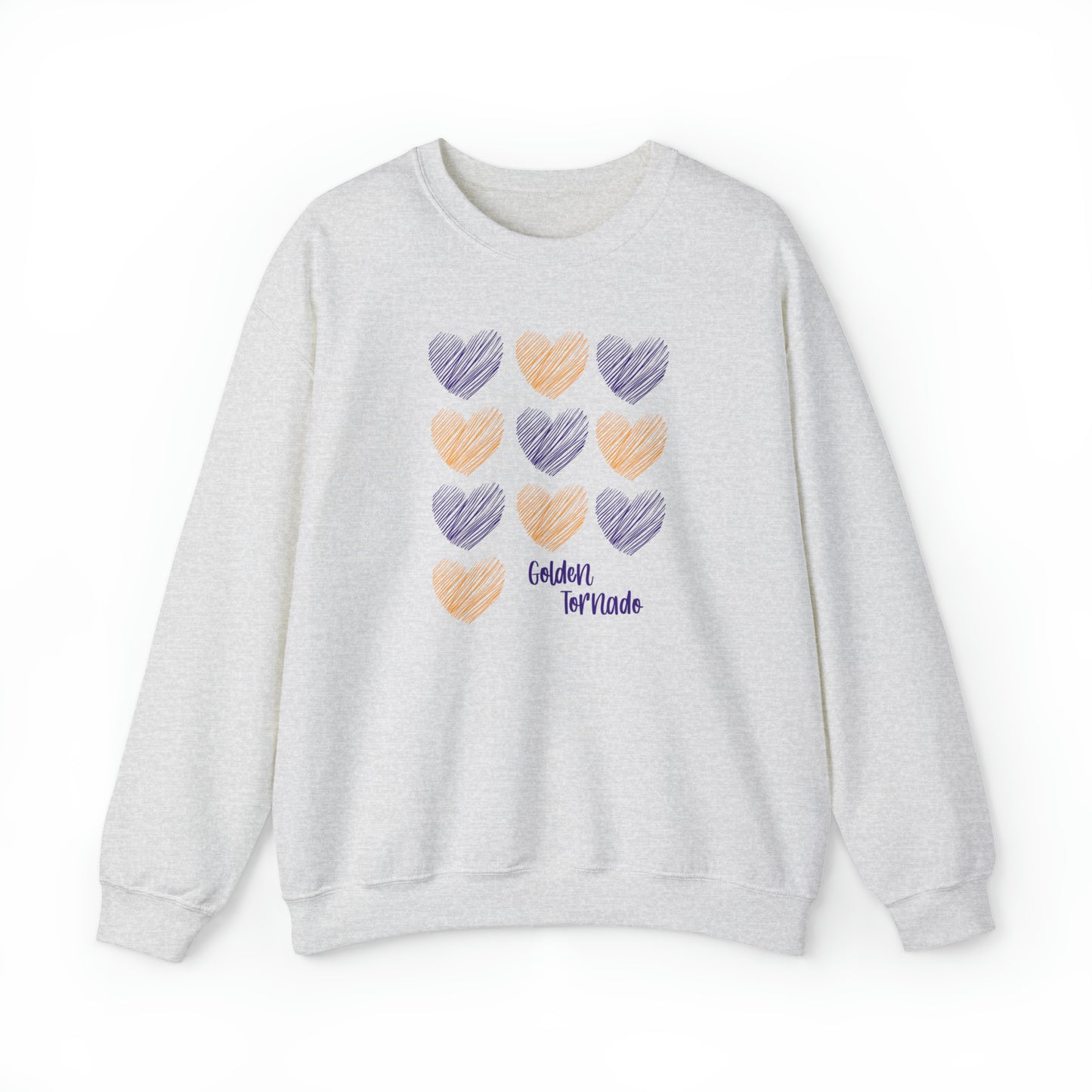 Golden Tornado Hearts - Crewneck Sweatshirt