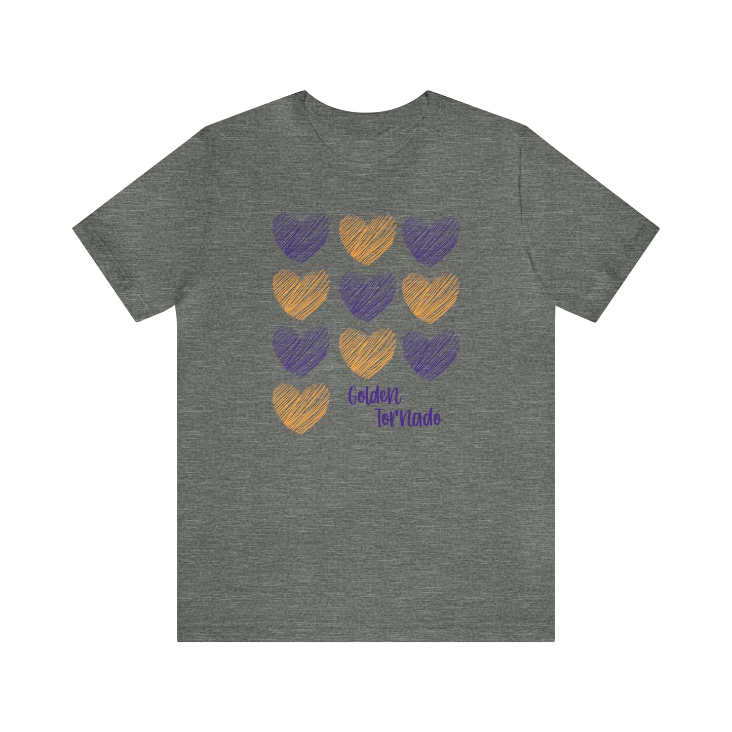Golden Tornado Hearts - Bella Canvas Short Sleeve Tee