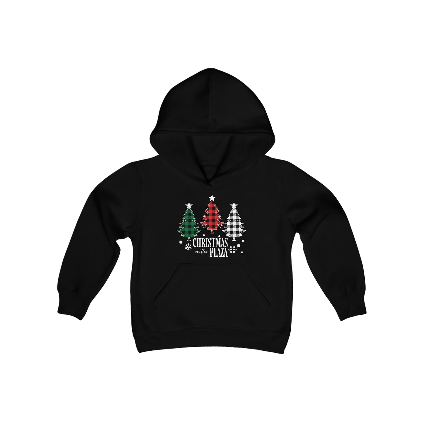 Christmas Plaza- Youth Heavy Blend Hooded Sweatshirt