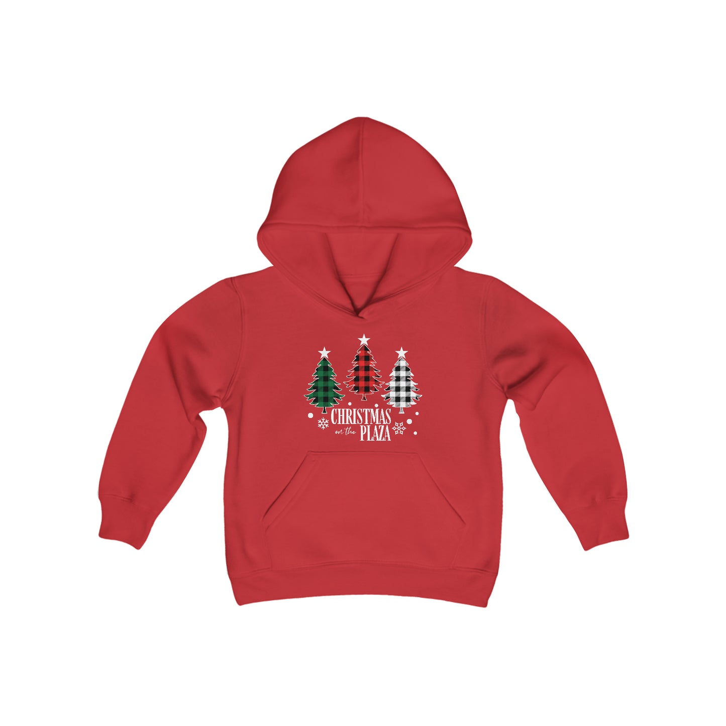 Christmas Plaza- Youth Heavy Blend Hooded Sweatshirt