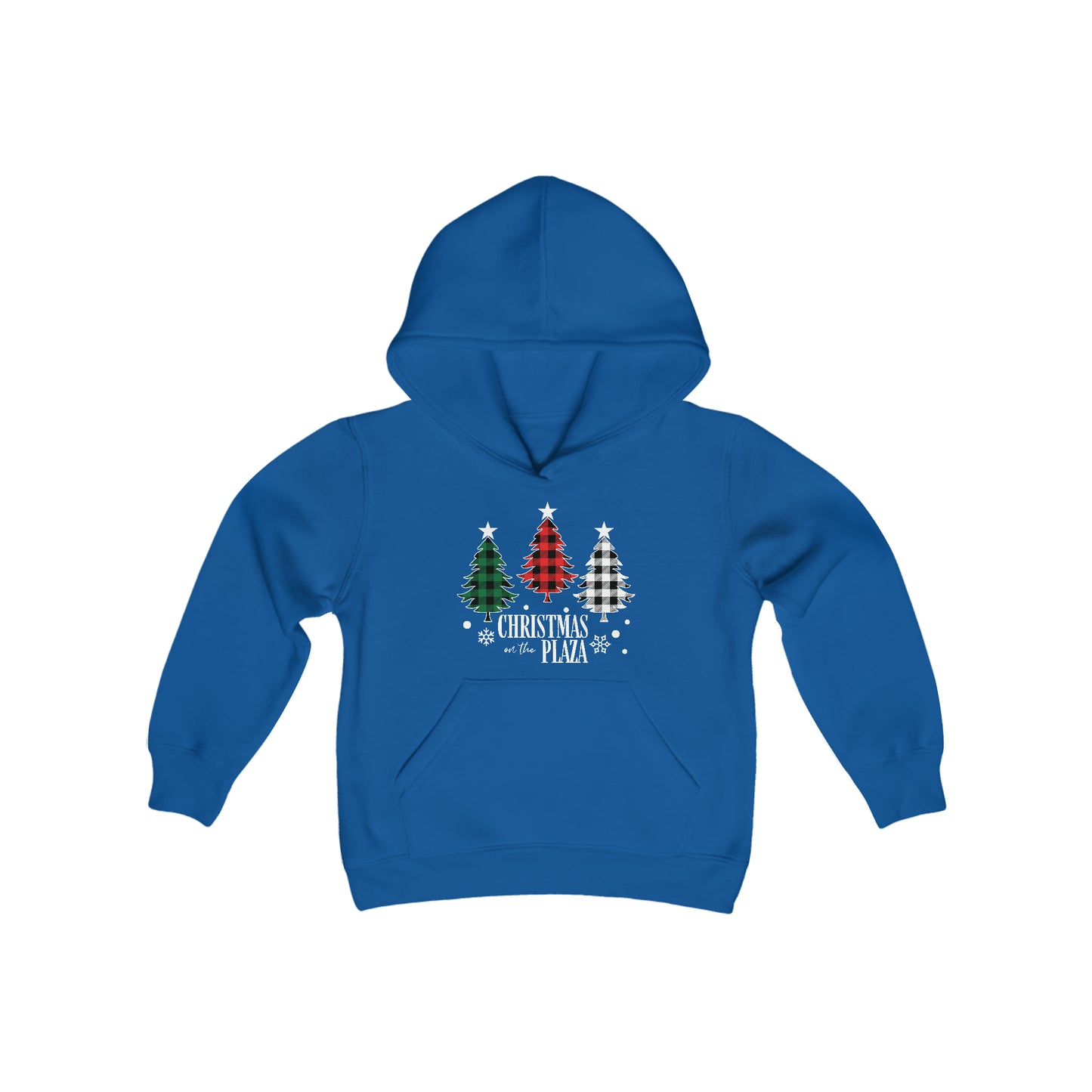 Christmas Plaza- Youth Heavy Blend Hooded Sweatshirt