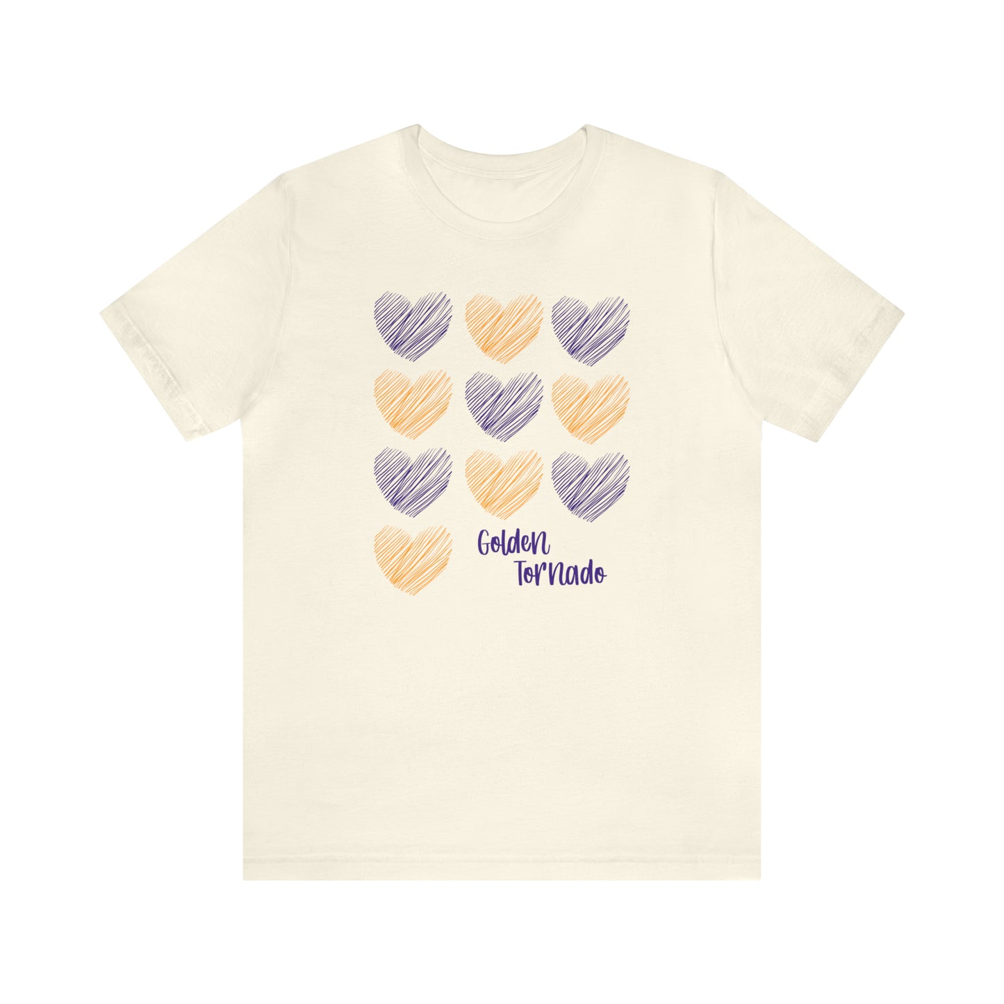 Golden Tornado Hearts - Bella Canvas Short Sleeve Tee