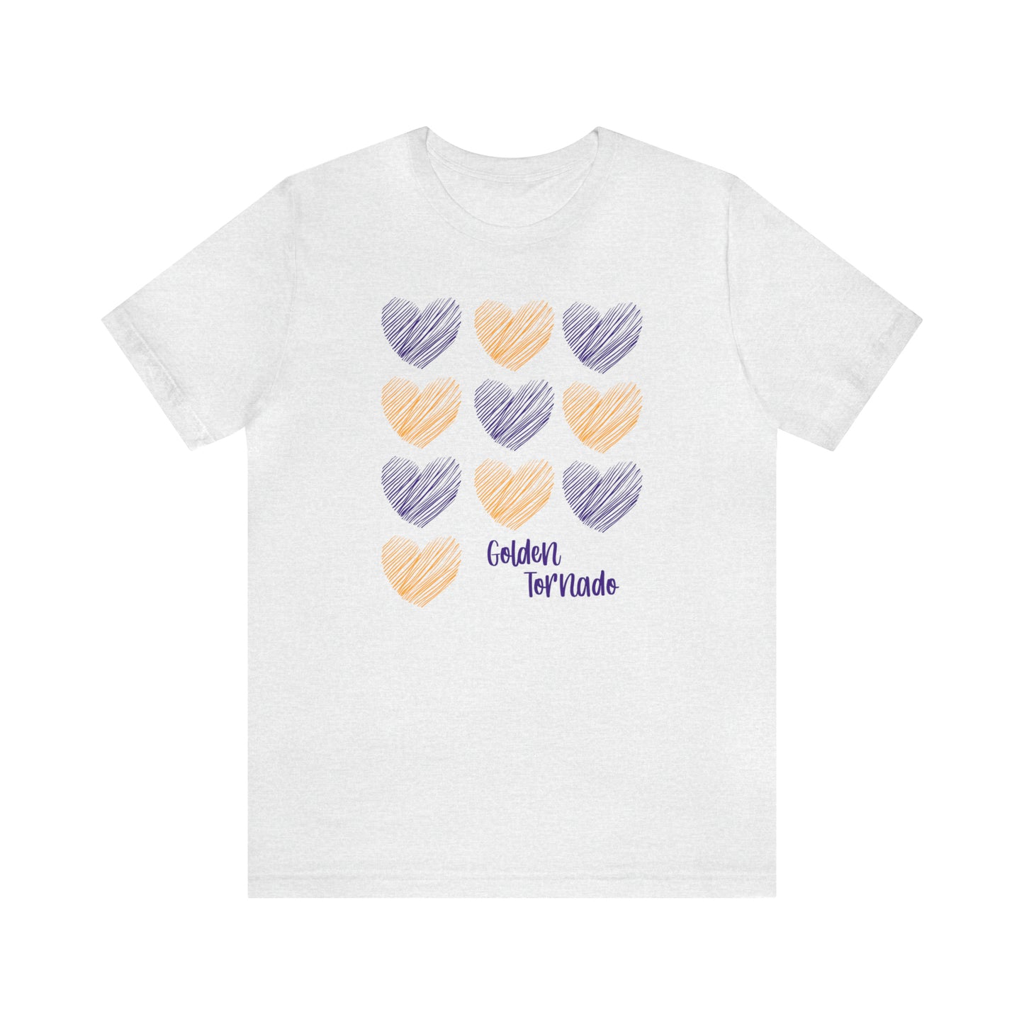 Golden Tornado Hearts - Bella Canvas Short Sleeve Tee