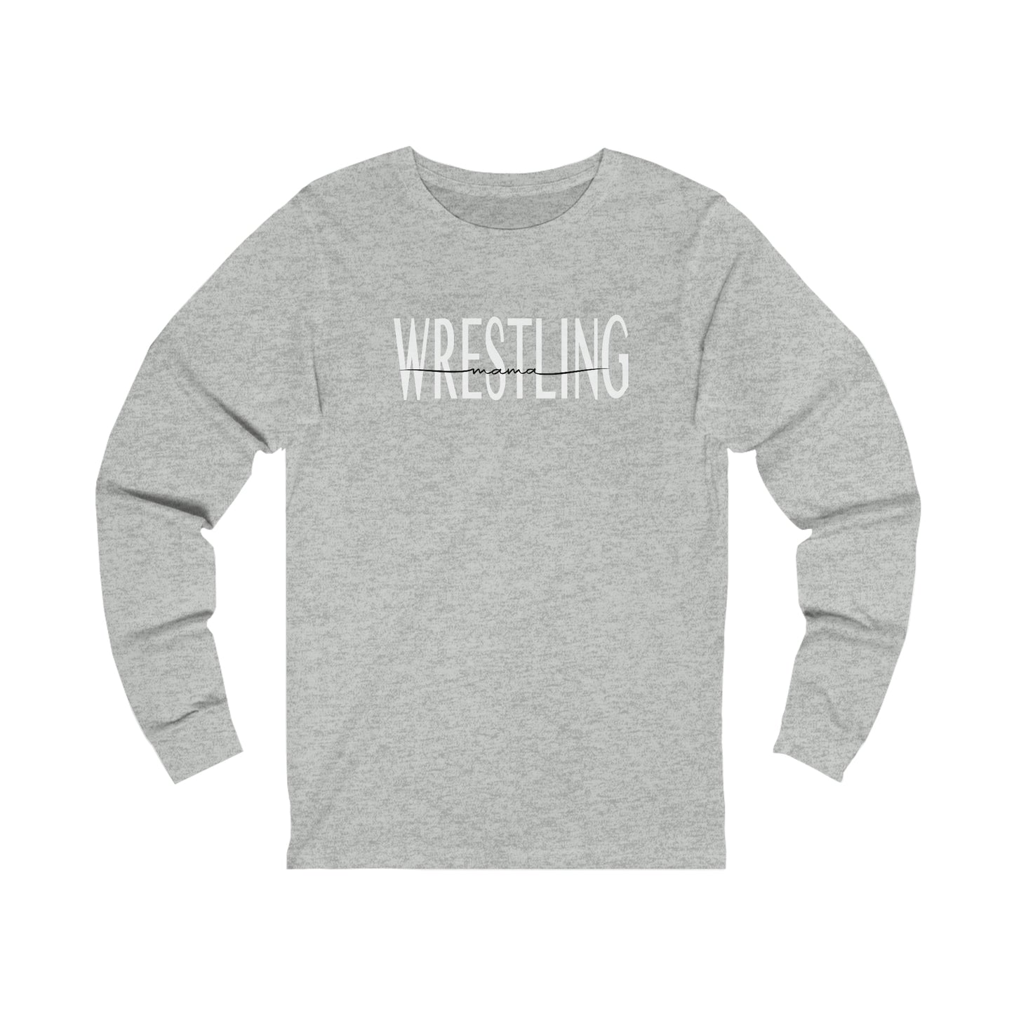 Wrestling mama - Bella + Canvas Unisex Jersey Long Sleeve Tee