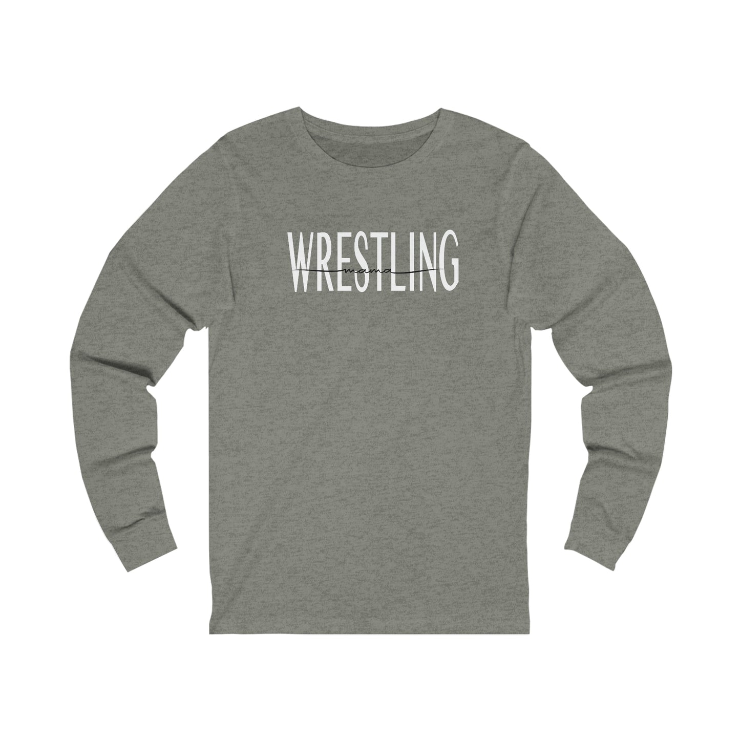 Wrestling mama - Bella + Canvas Unisex Jersey Long Sleeve Tee