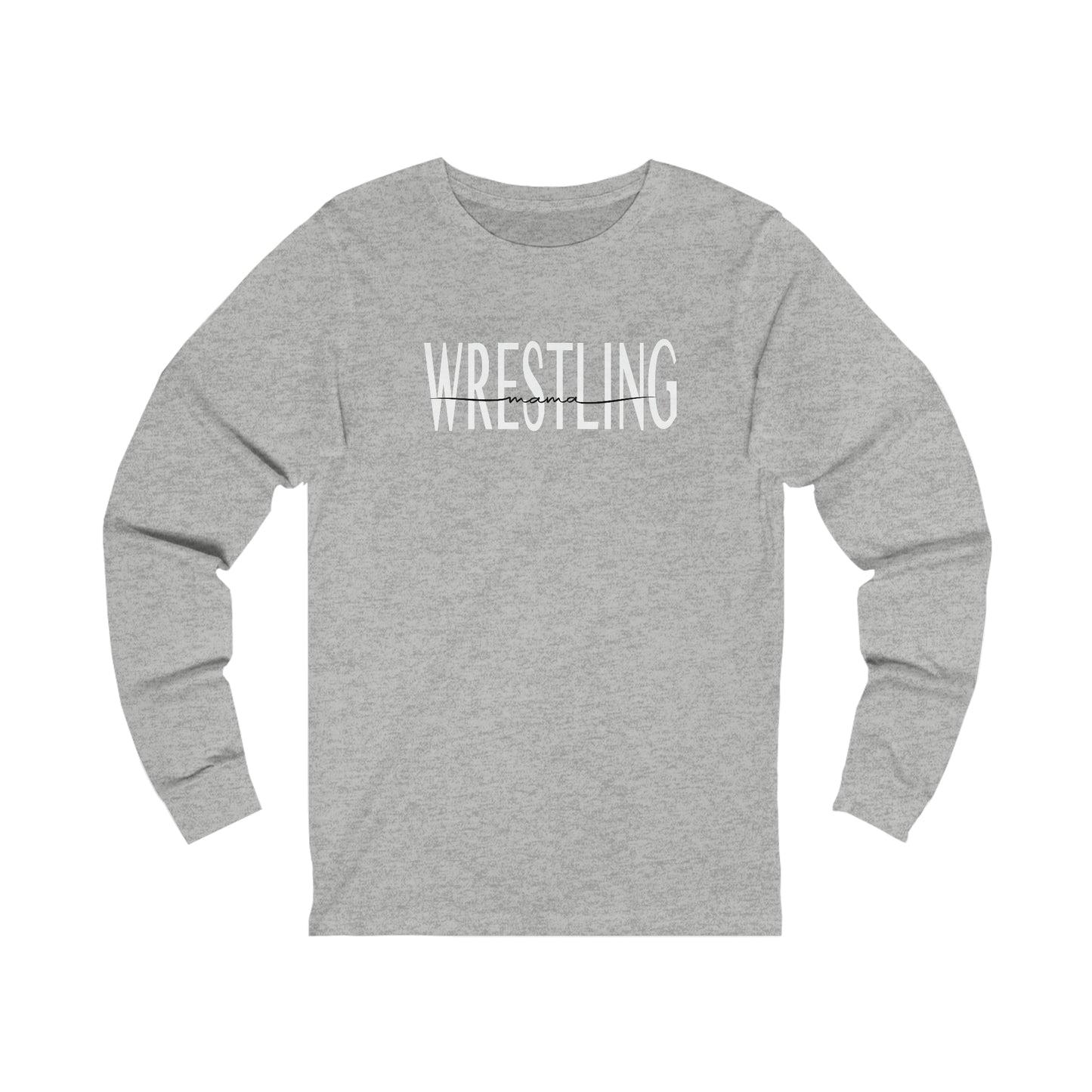 Wrestling mama - Bella + Canvas Unisex Jersey Long Sleeve Tee