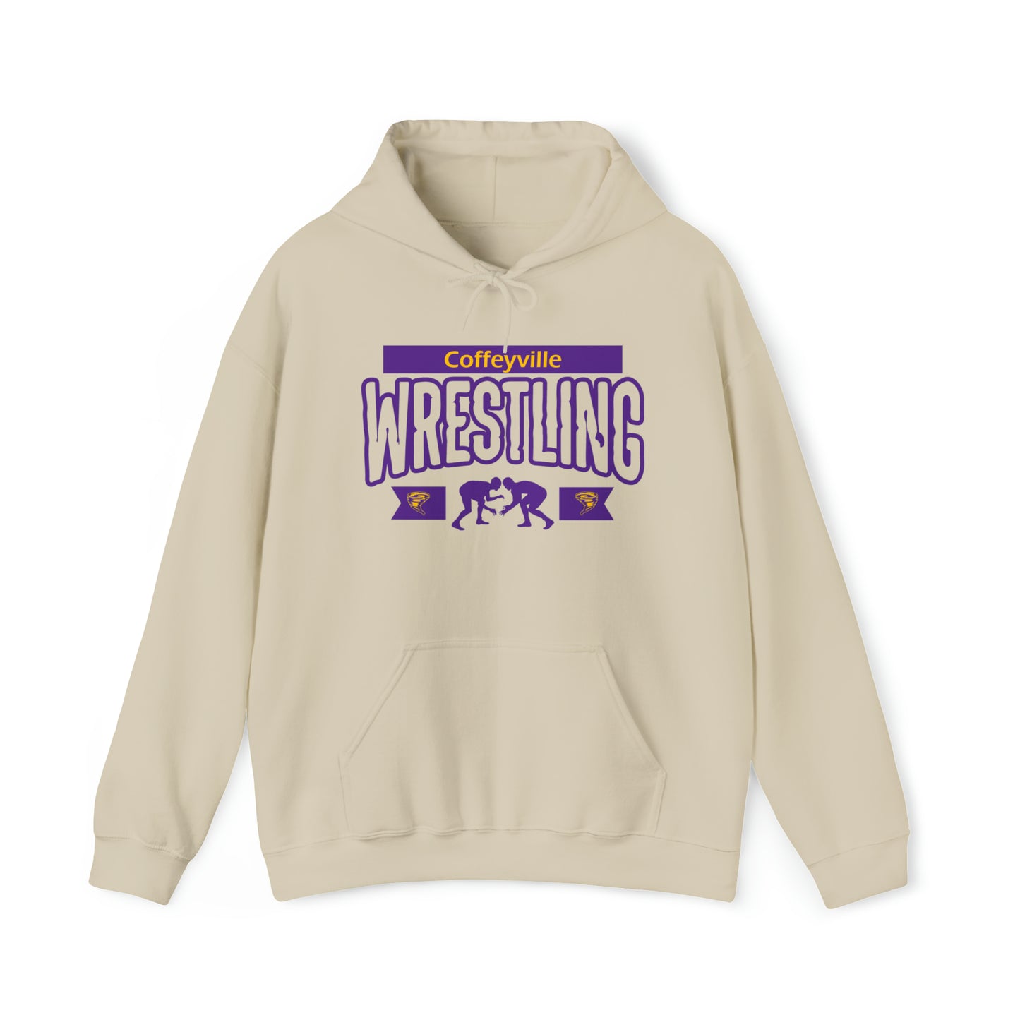 Coffeyville Wrestling Boys - Gildan Unisex Heavy Blend™ Hooded Sweatshirt