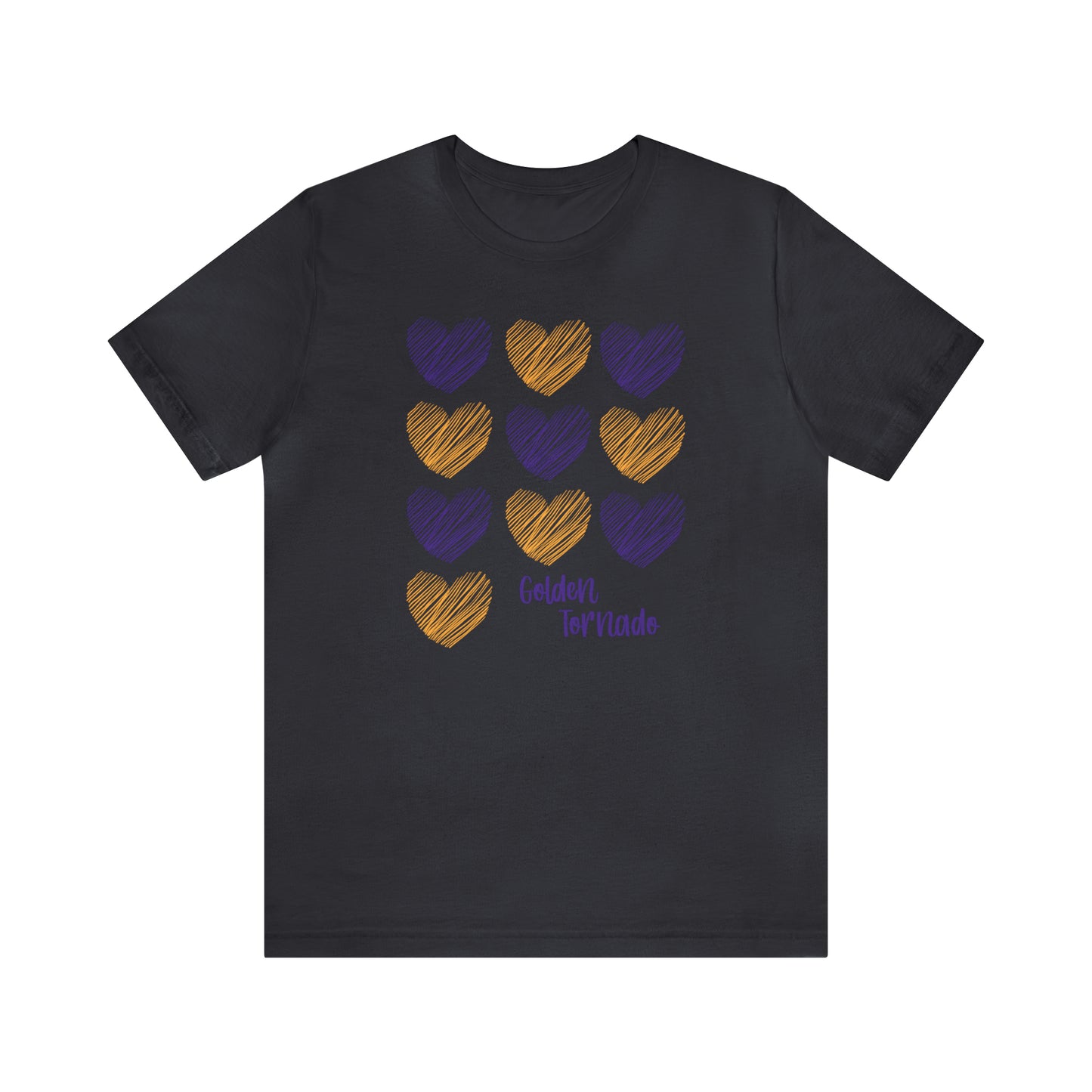 Golden Tornado Hearts - Bella Canvas Short Sleeve Tee