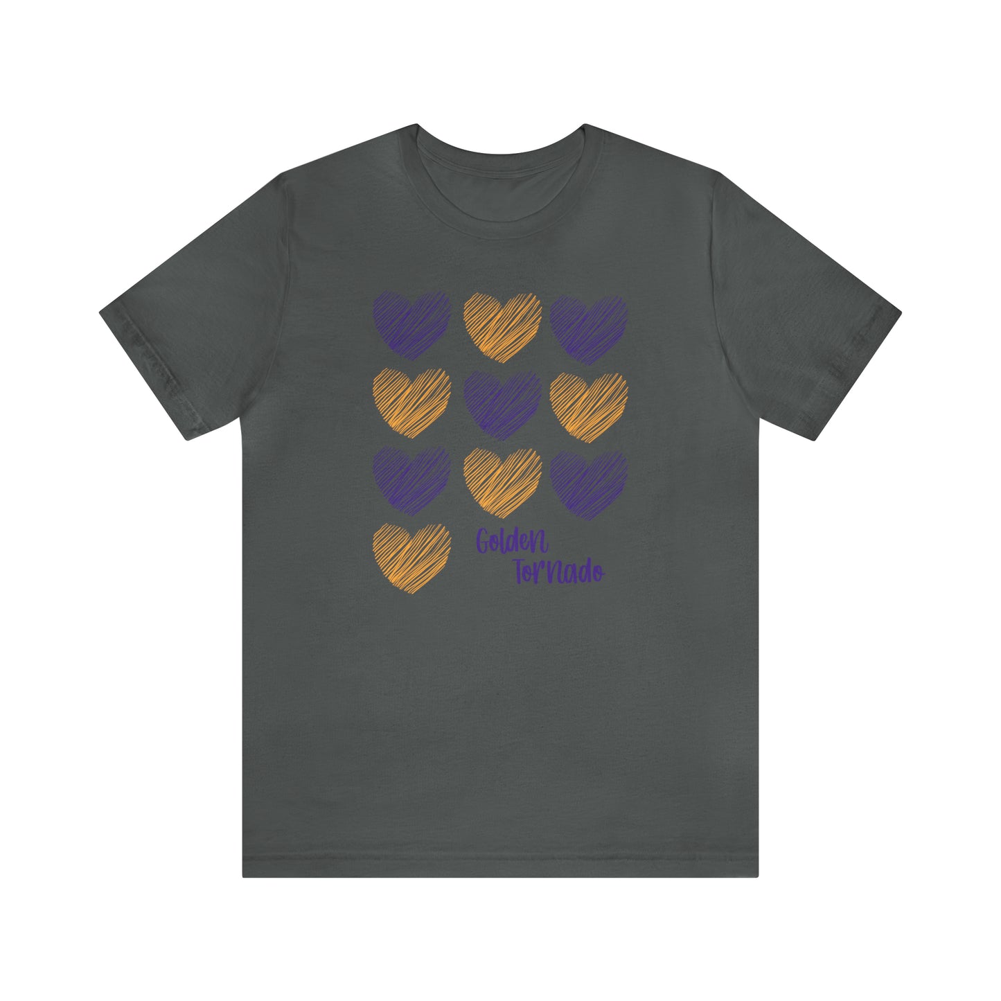 Golden Tornado Hearts - Bella Canvas Short Sleeve Tee