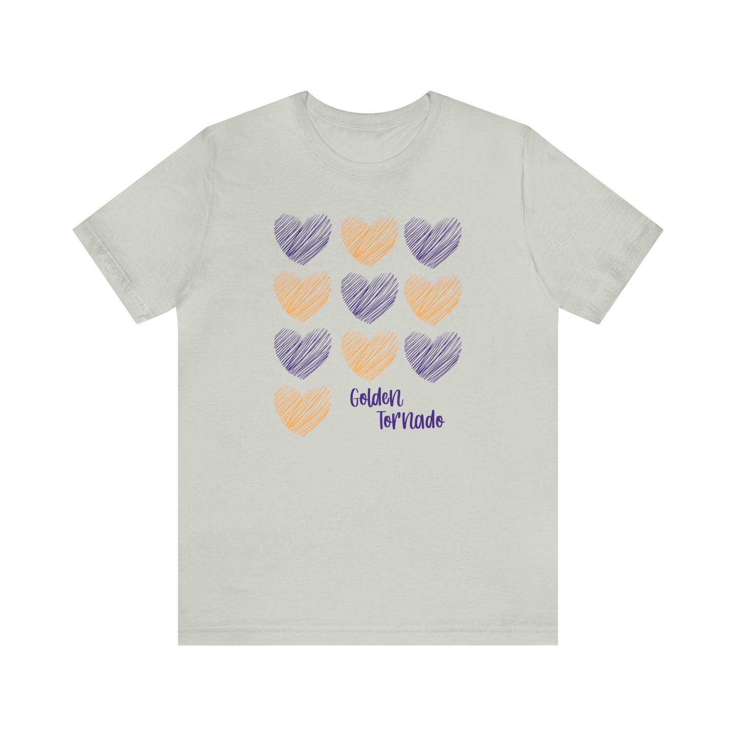 Golden Tornado Hearts - Bella Canvas Short Sleeve Tee