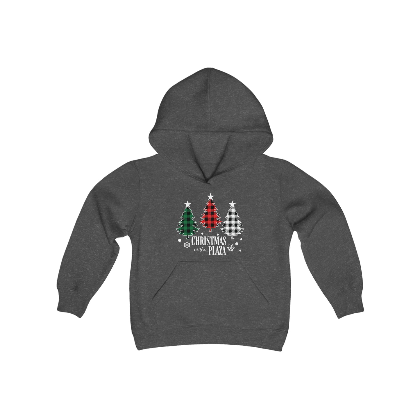 Christmas Plaza- Youth Heavy Blend Hooded Sweatshirt