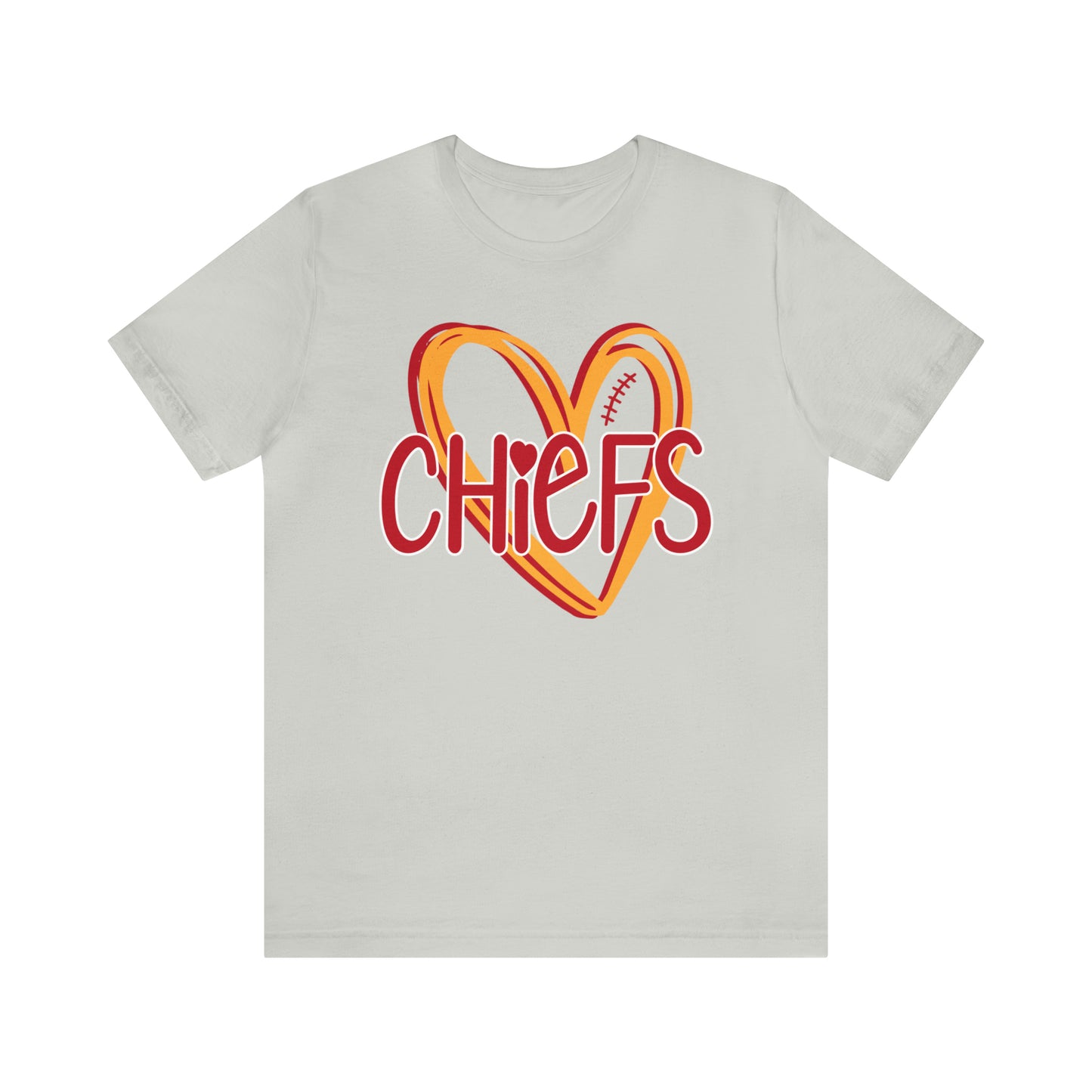 Chiefs Heart - Bella Canvas Short Sleeve Tee