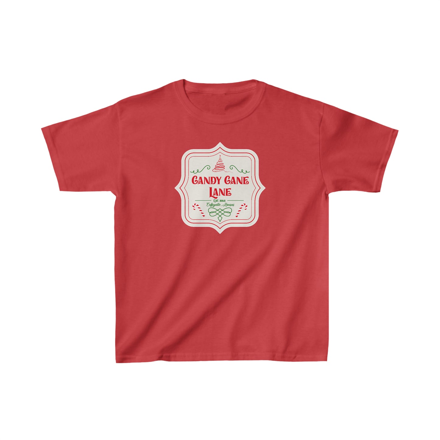 Candy Cane Lane 2 - Kids Heavy Cotton™ Tee