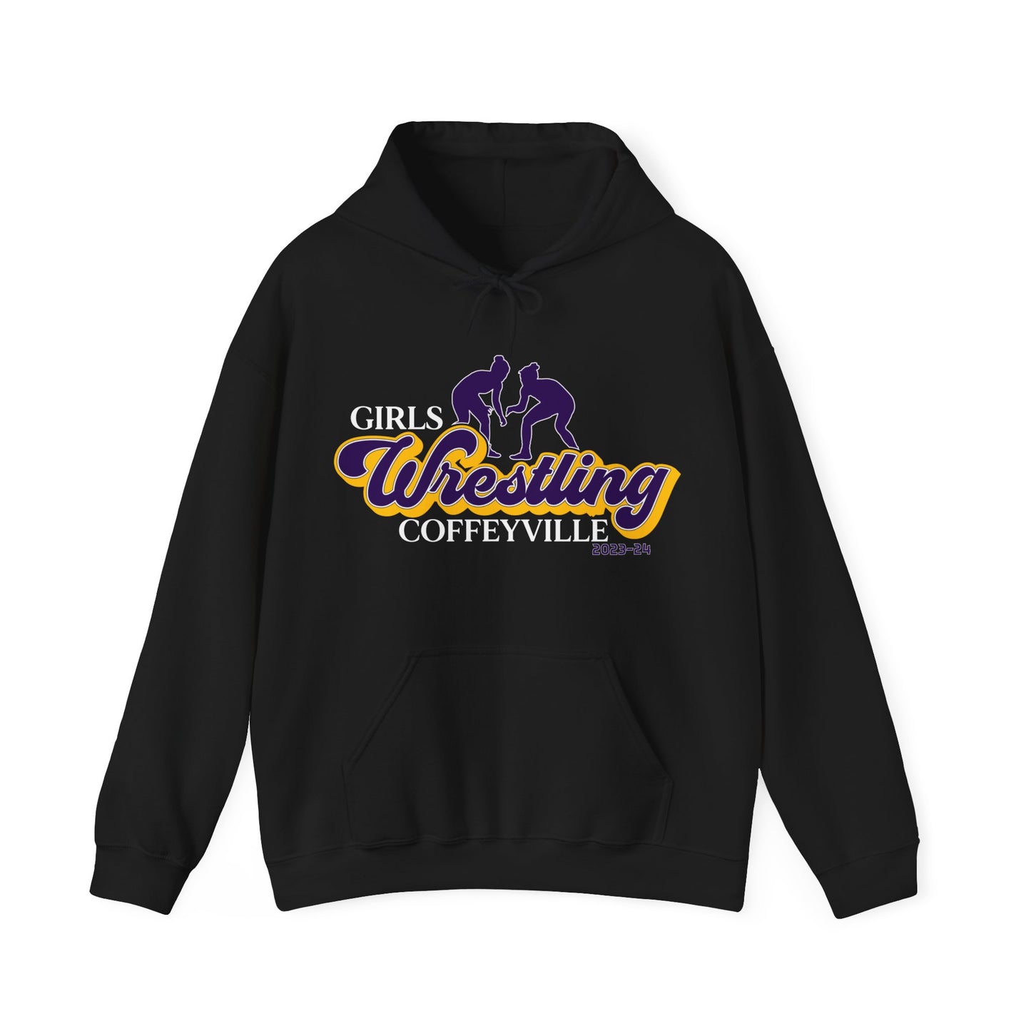 Girls Wrestling Unisex Heavy Blend™ Hooded Sweatshirt