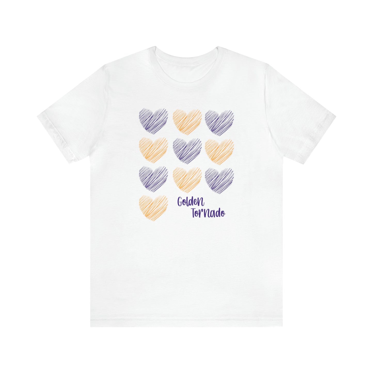 Golden Tornado Hearts - Bella Canvas Short Sleeve Tee