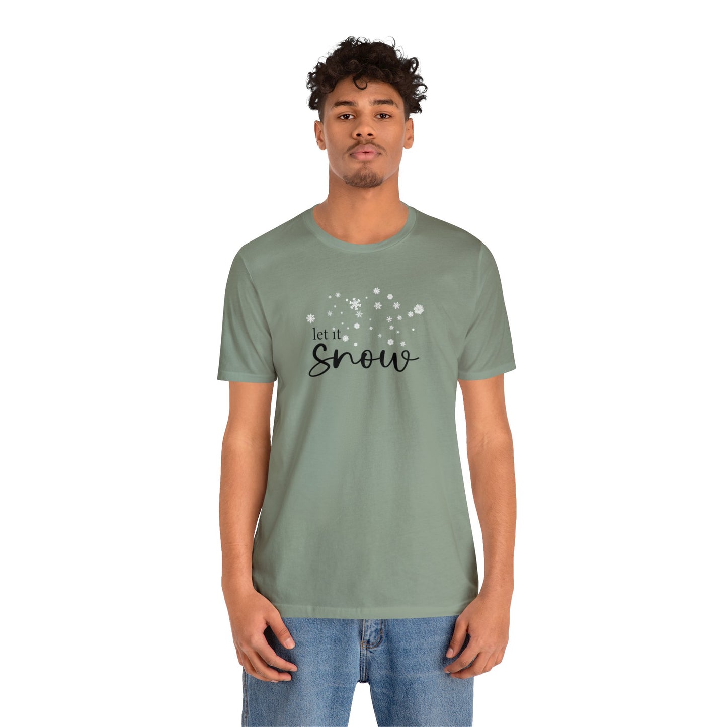 Let it snow - Bella + Canvas Unisex Jersey Short Sleeve Tee