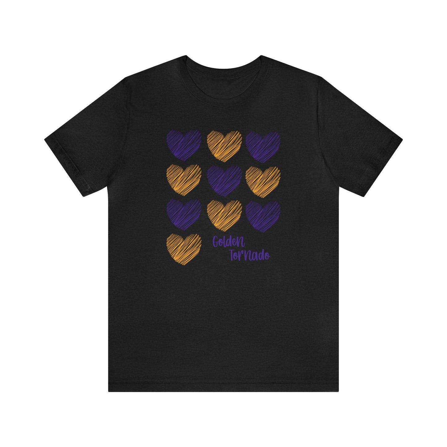 Golden Tornado Hearts - Bella Canvas Short Sleeve Tee