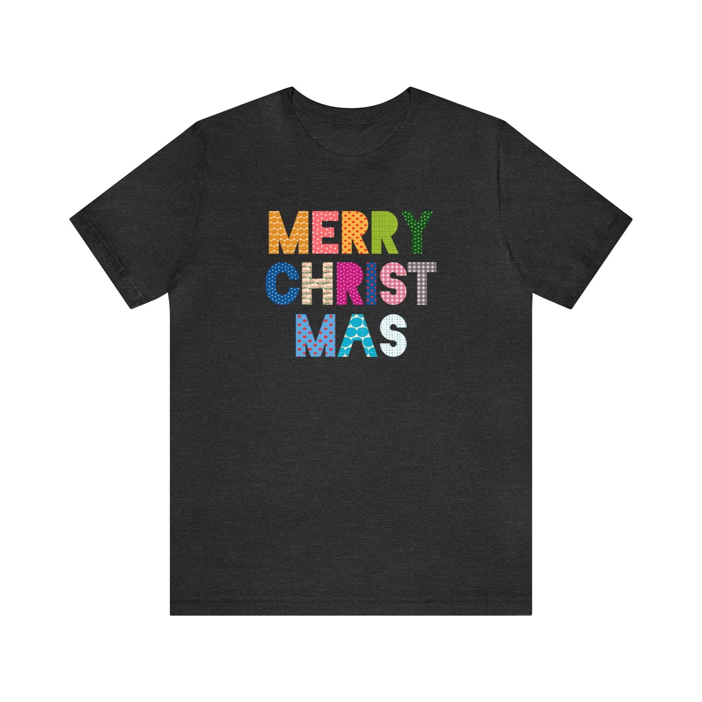Merry Christmas Pattern - Bella + Canvas Unisex Jersey Short Sleeve Tee