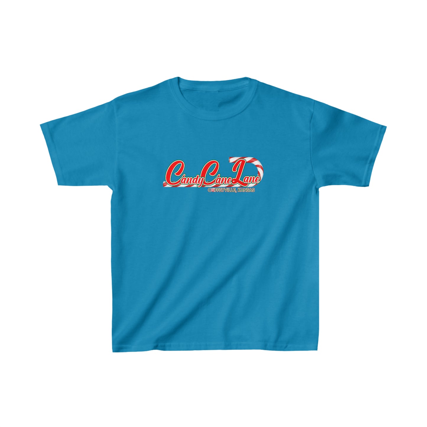 Candy Cane Lane 1 - Kids Heavy Cotton™ Tee