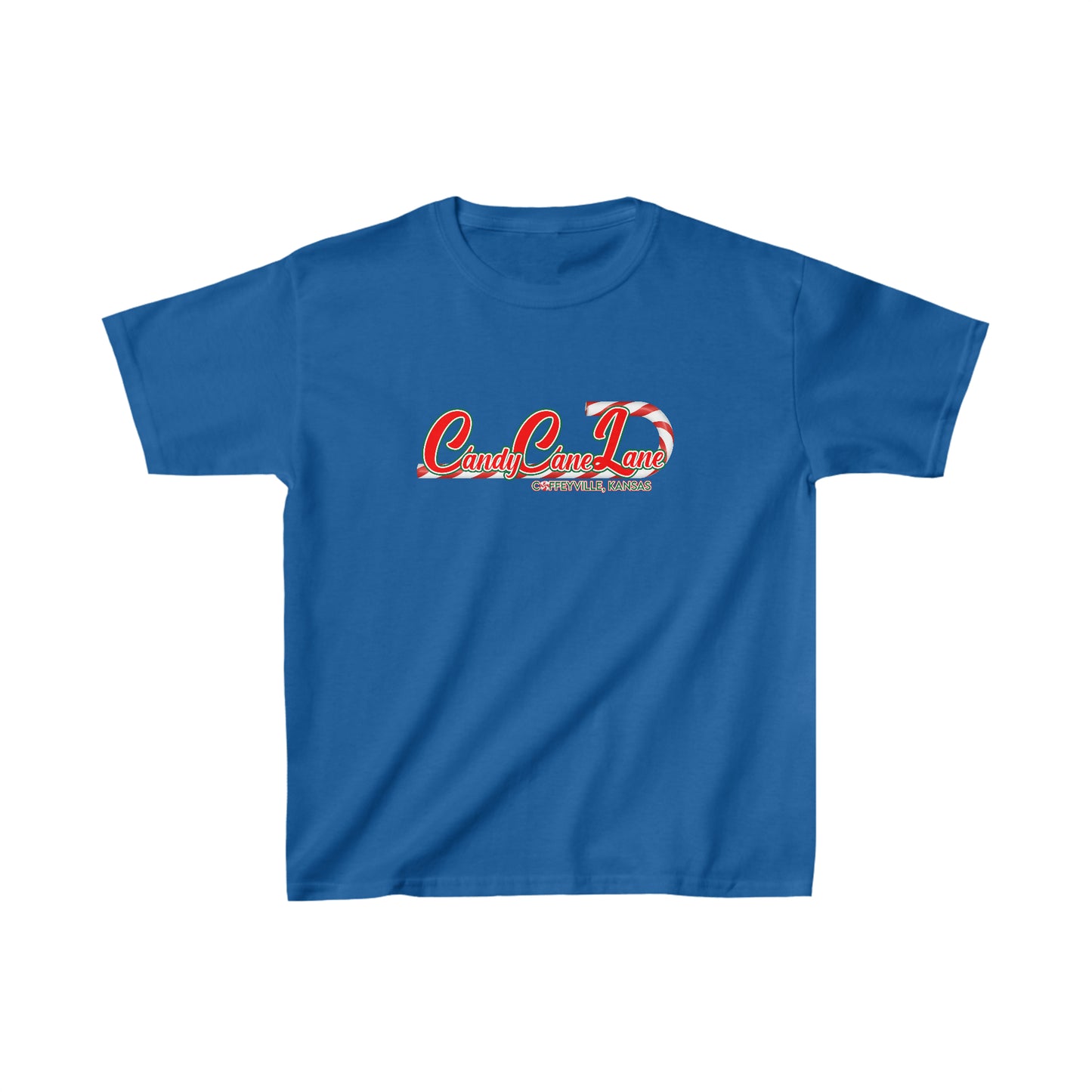 Candy Cane Lane 1 - Kids Heavy Cotton™ Tee