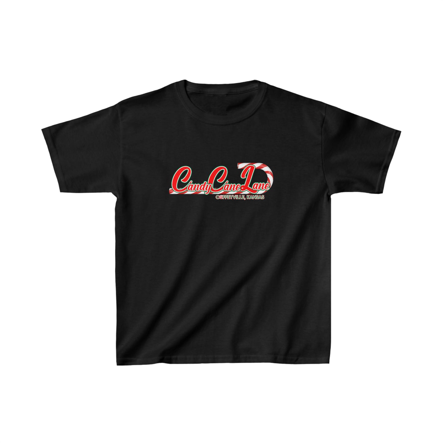 Candy Cane Lane 1 - Kids Heavy Cotton™ Tee