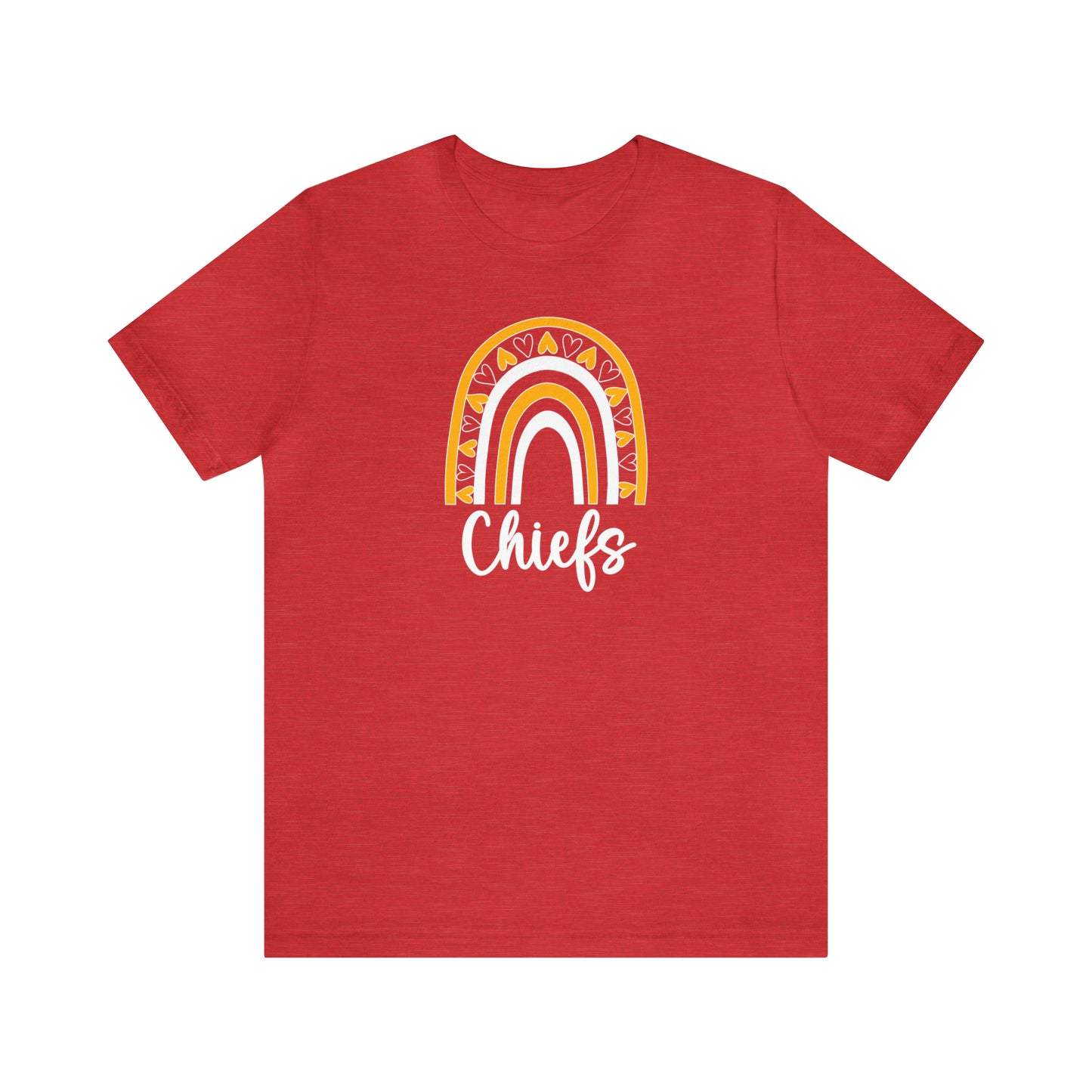Chiefs Rainbow Red - Bella Canvas Short Sleeve Tee