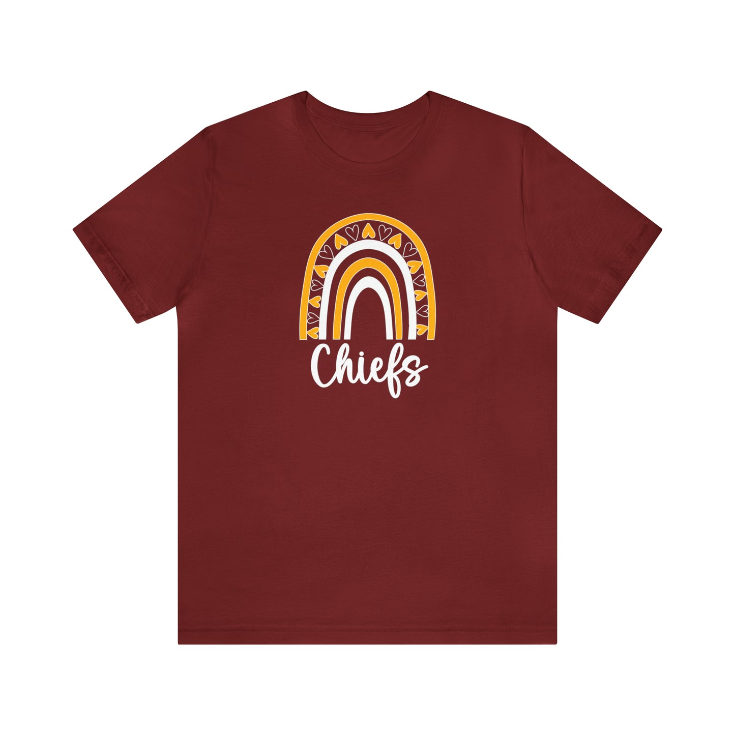 Chiefs Rainbow Red - Bella Canvas Short Sleeve Tee