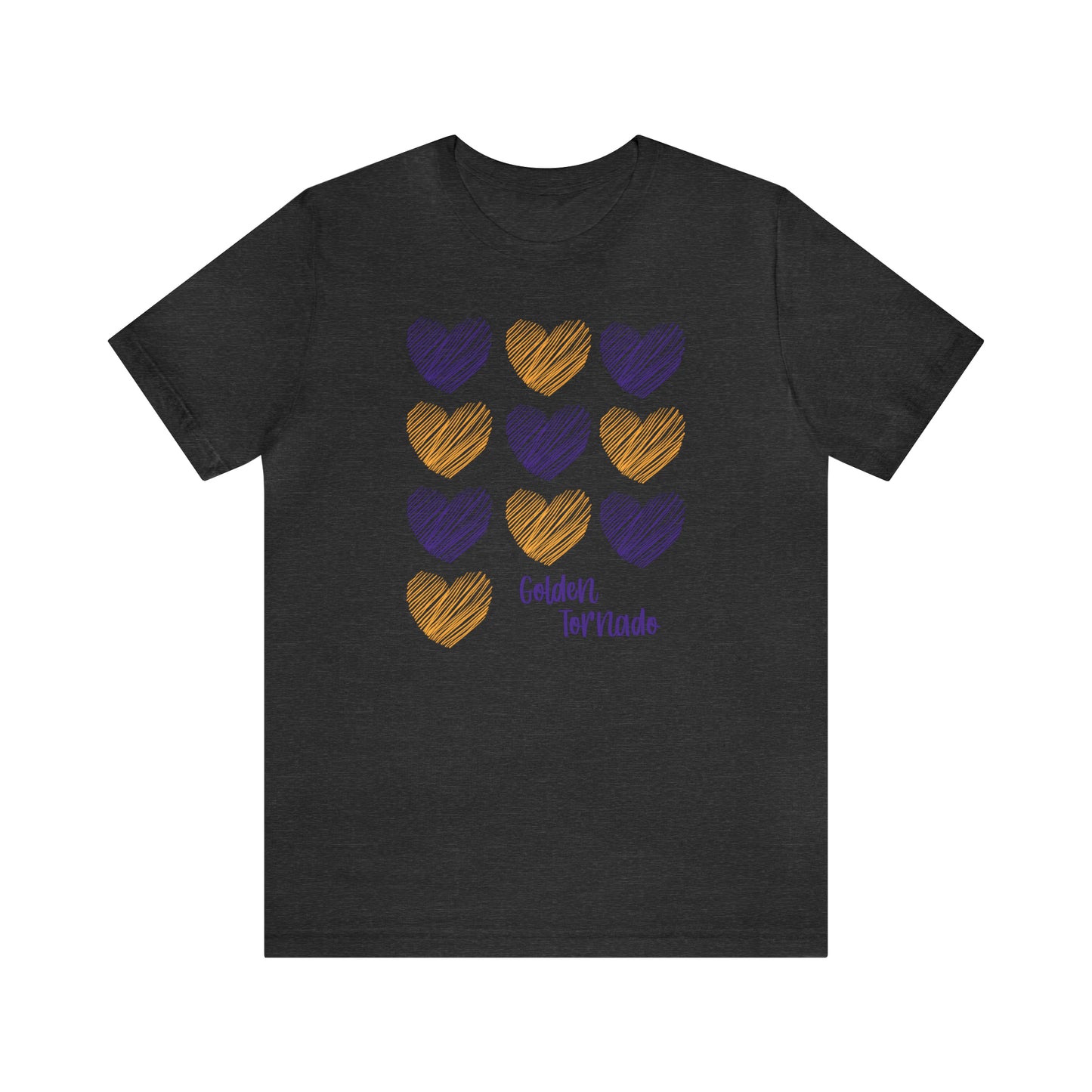 Golden Tornado Hearts - Bella Canvas Short Sleeve Tee