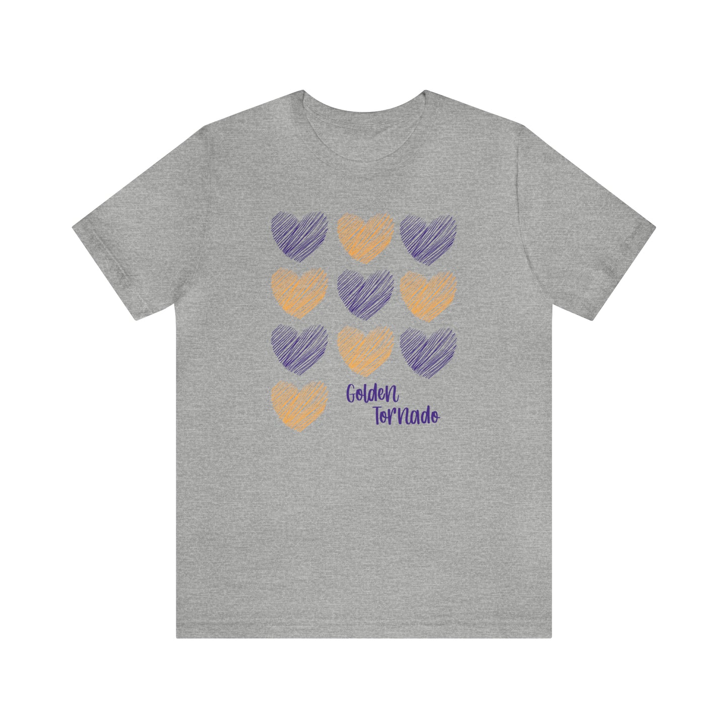 Golden Tornado Hearts - Bella Canvas Short Sleeve Tee