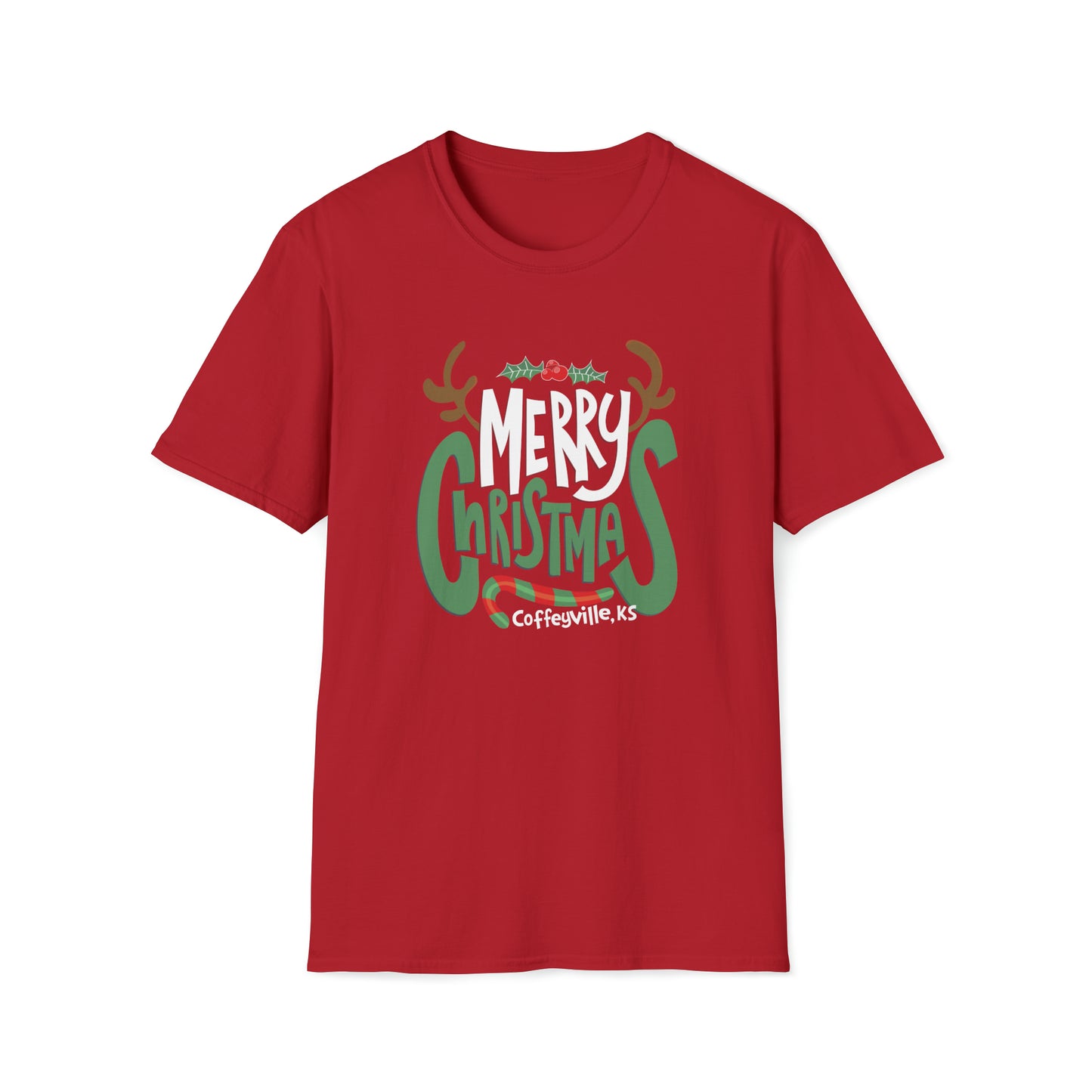 Merry Christmas Cville - Gildan Unisex Softstyle T-Shirt