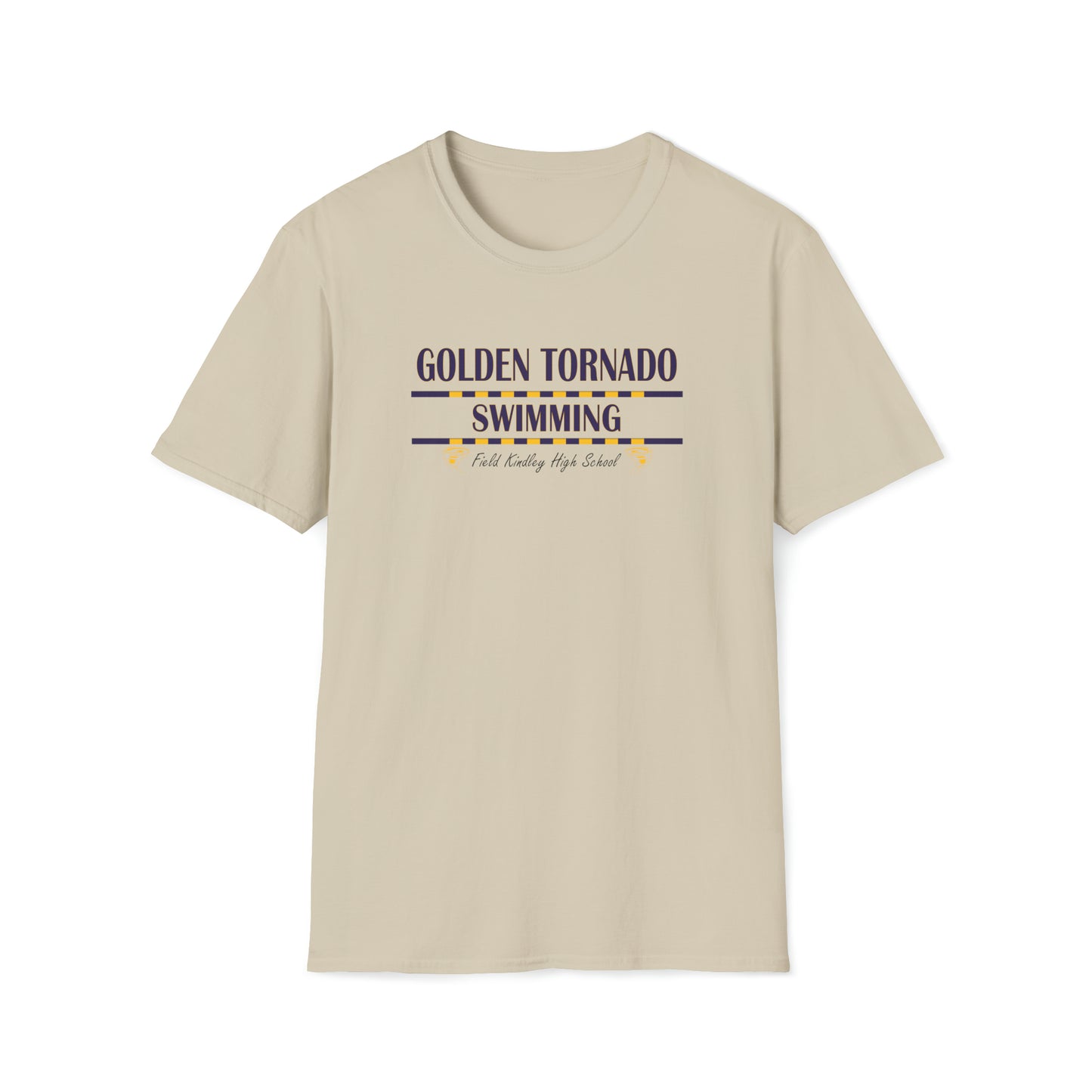 Golden Tornado Swim - Gildan Unisex Softstyle T-Shirt